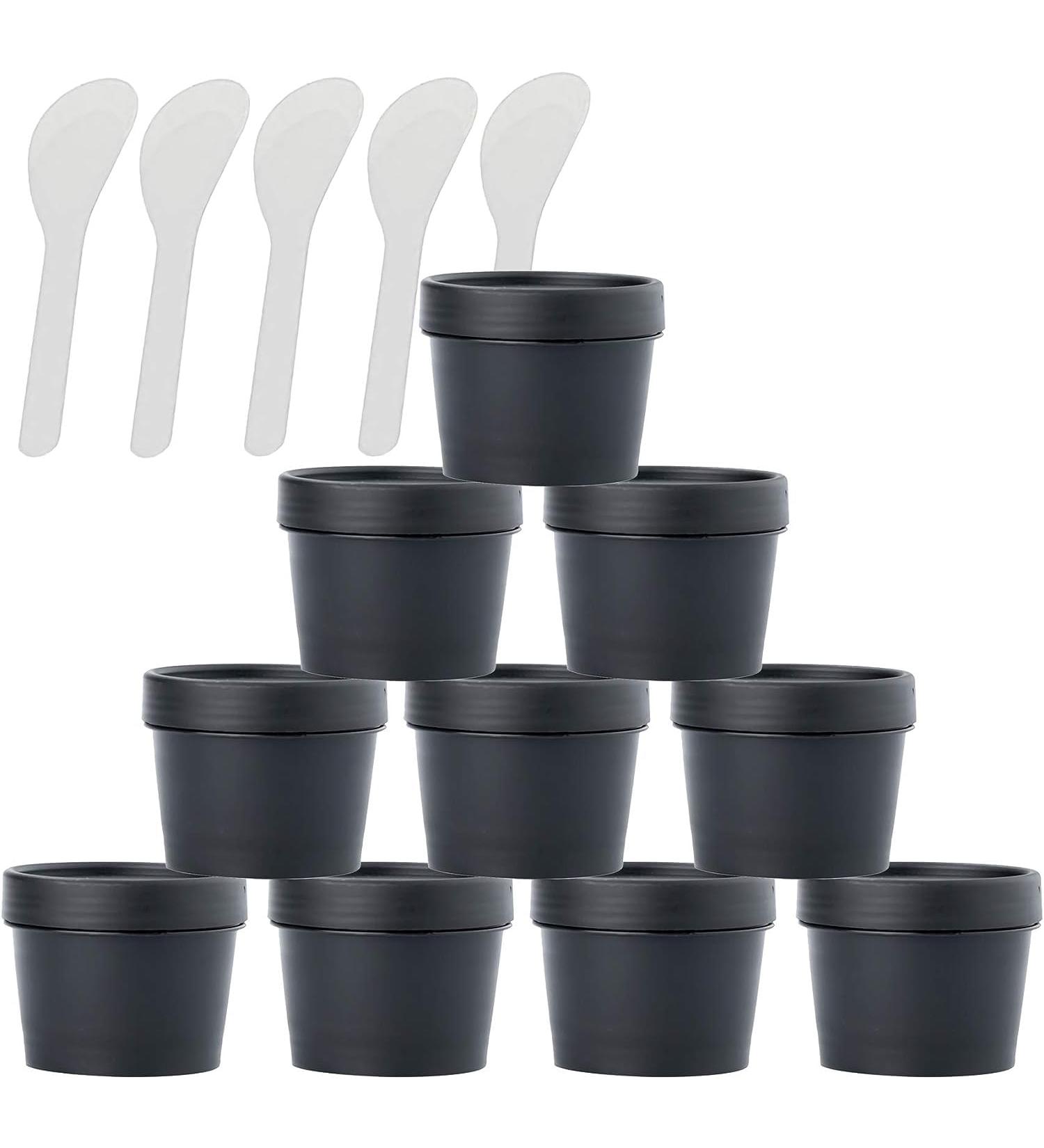 empty jars with lids cosmetic jar B0CKBRDC1B12 PC Empty 50ml Pink Facial Mask Wide Mouth Plastic Jars 50g Leakproof Cosmetic Pot Container with Lids with 6 PC Spatula (Color : Roze Size : 100ml) (C - Buy Online on GoSupps.com