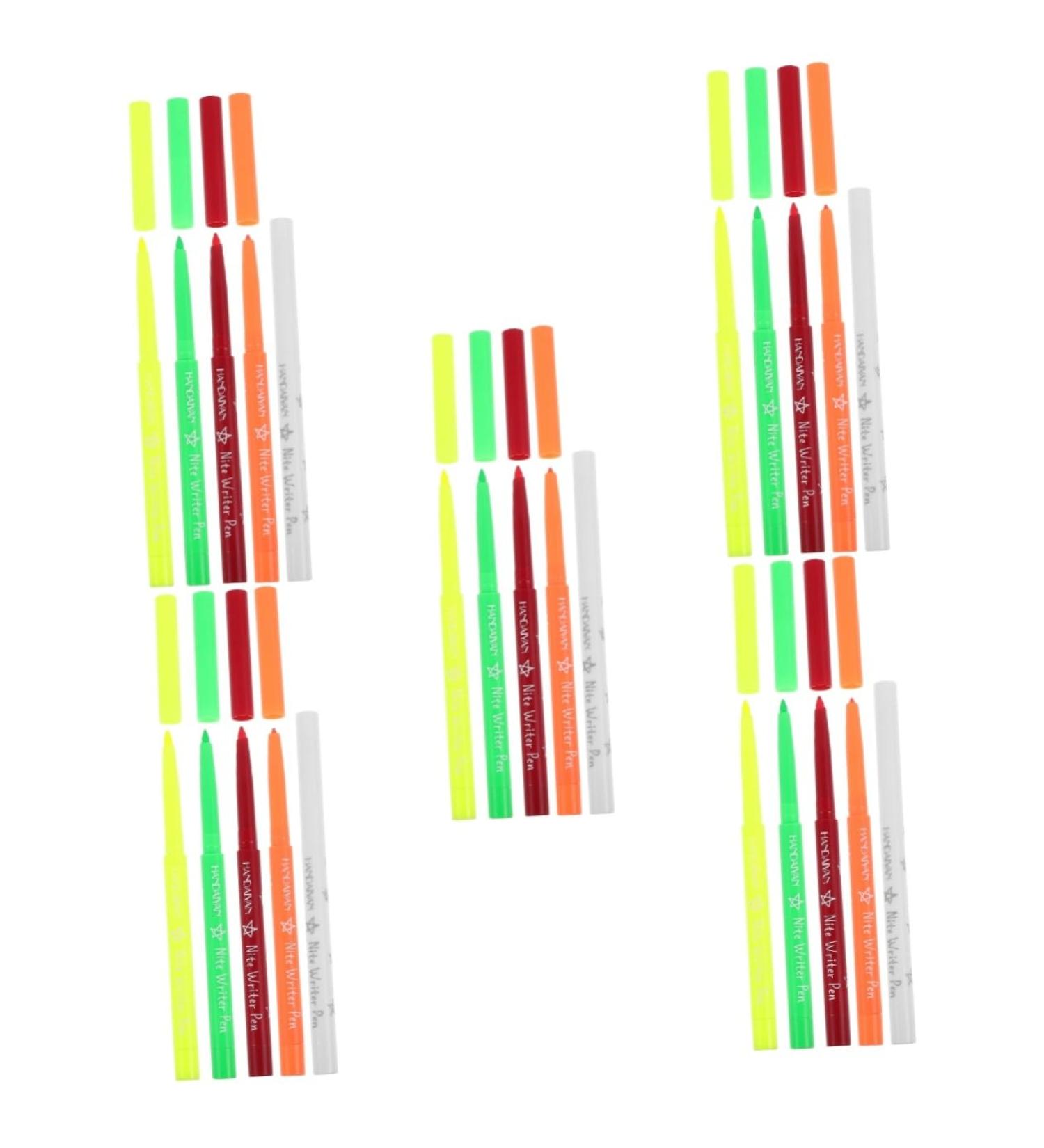 Baluue 25 Pcs Makeup Supply Eye Cosmetic Pen Fluorescence Eyeliner Pen Plastic 12.00X0.80X0.80CMx5pcs Assorted Colorx5pcs - Buy Online on GoSupps.com