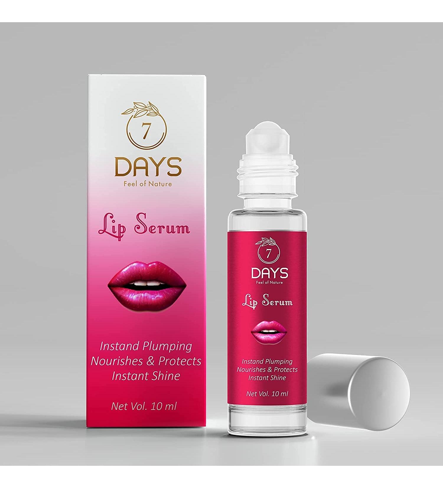 SPF 15 Natural Lip Serum with Vitamin E, Almond Oil, Aloe Vera & Retinol - Hydrating & Softening Formula, Paraben & Mineral Oil Free - Strawberry Scented (Pack of 1) - Buy Online on GoSupps.com
