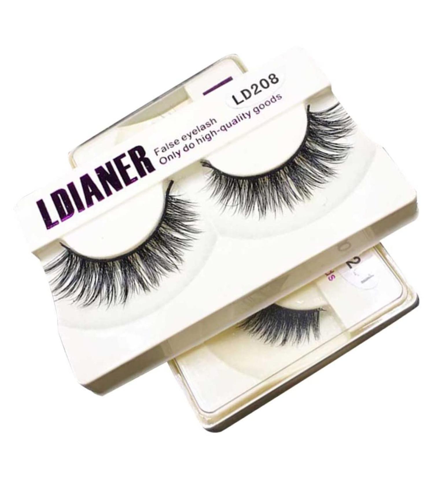 Beavorty Pair natural fake lashes natural false eyelashes natural false lashes Long Thick Eyelashes Natural Eyelashes Fake Eyelash 3d dense - Buy Online on GoSupps.com
