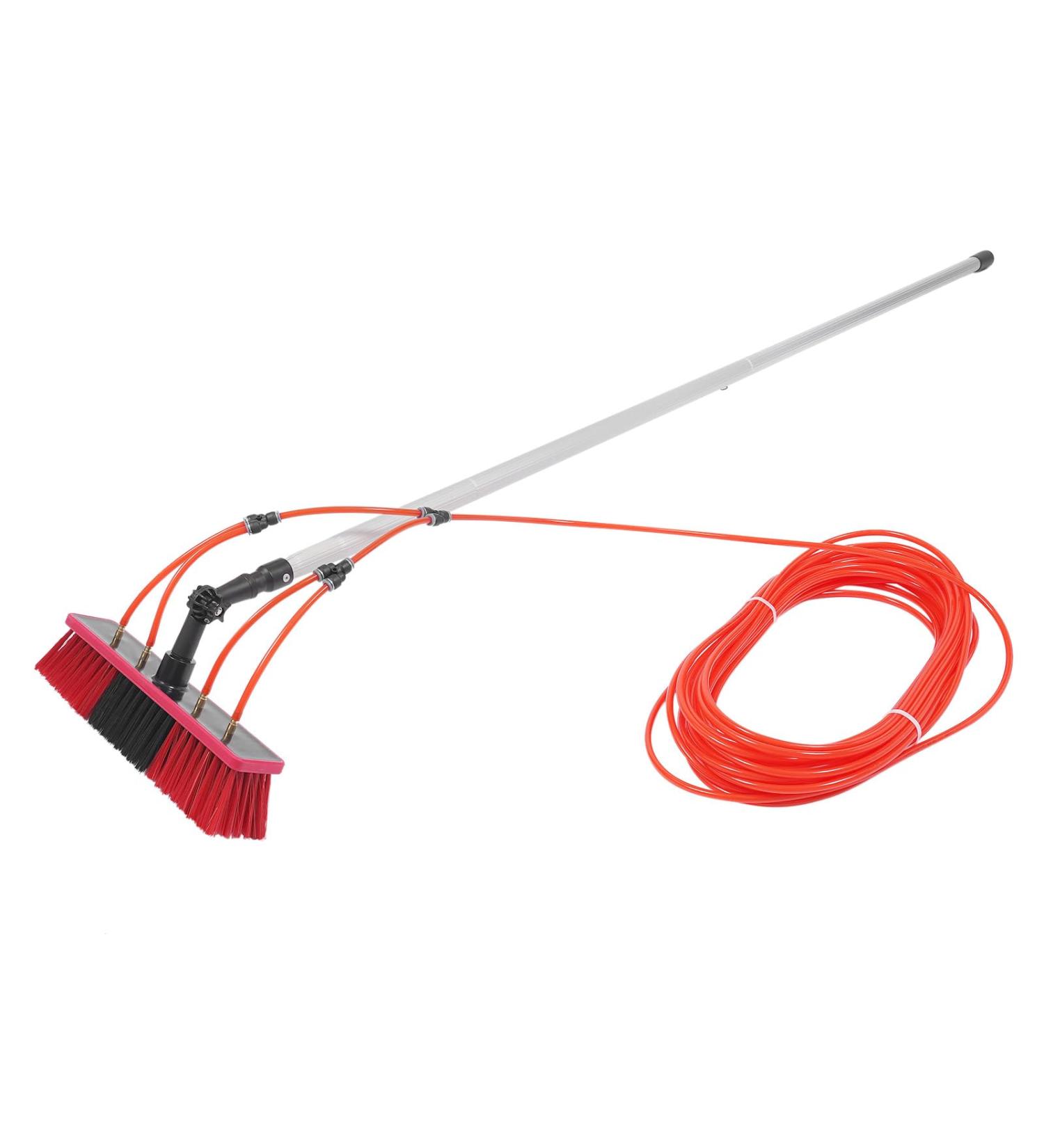 26.25ft Water Fed Pole Cleaning Brush Tool 180 Adjustable Professional Window Squeegee Cleaner Squeegee for Window Cleaning for High Windows Cleaning Solar Photovoltaic Panel Cleaning Black Red Silver - Buy Online on GoSupps.com