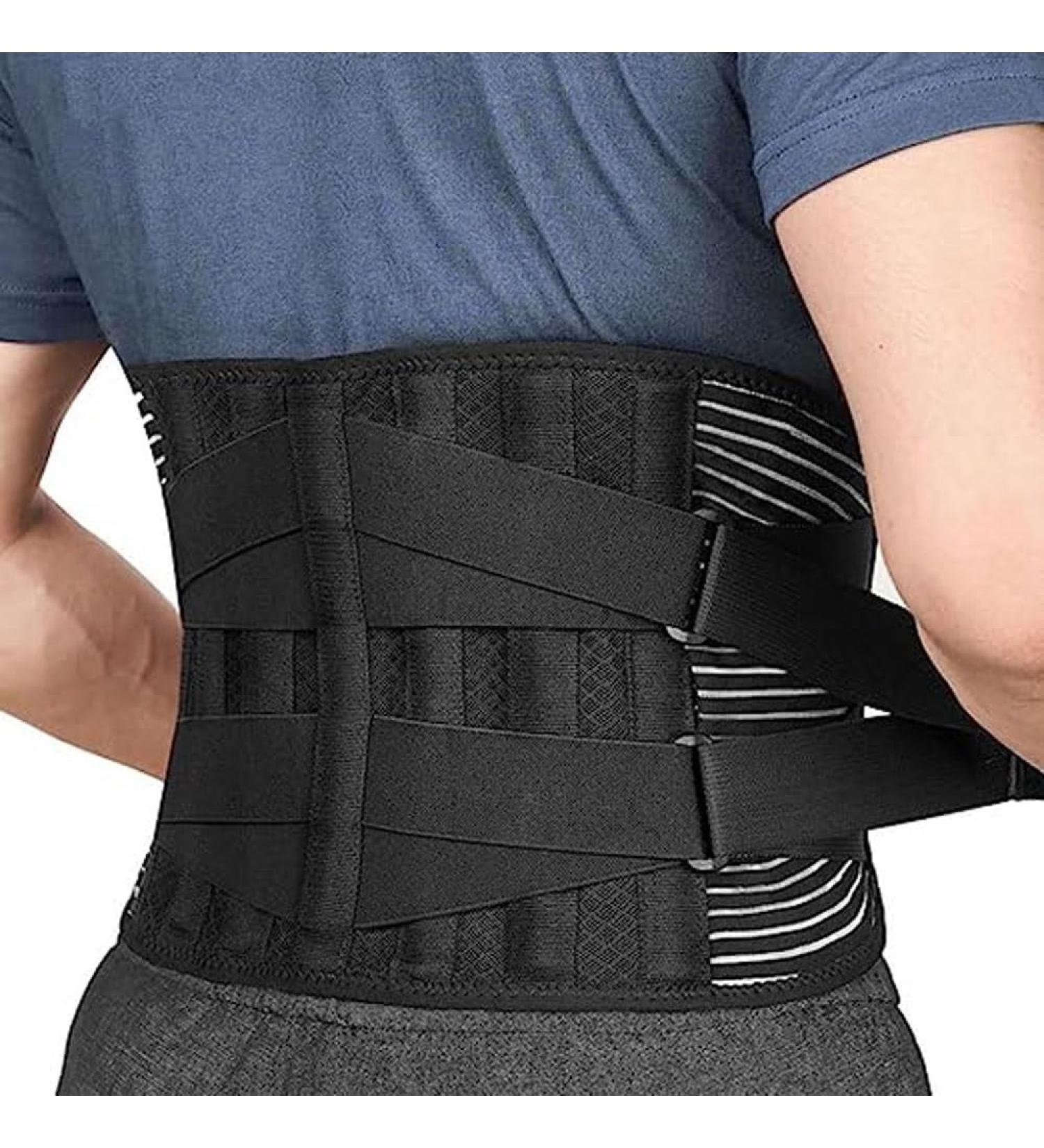 Back Support for Men & Women | Breathable Lumbar Brace with Double Compression | Sciatica & Herniated Disc Pain Relief - Buy Online on GoSupps.com