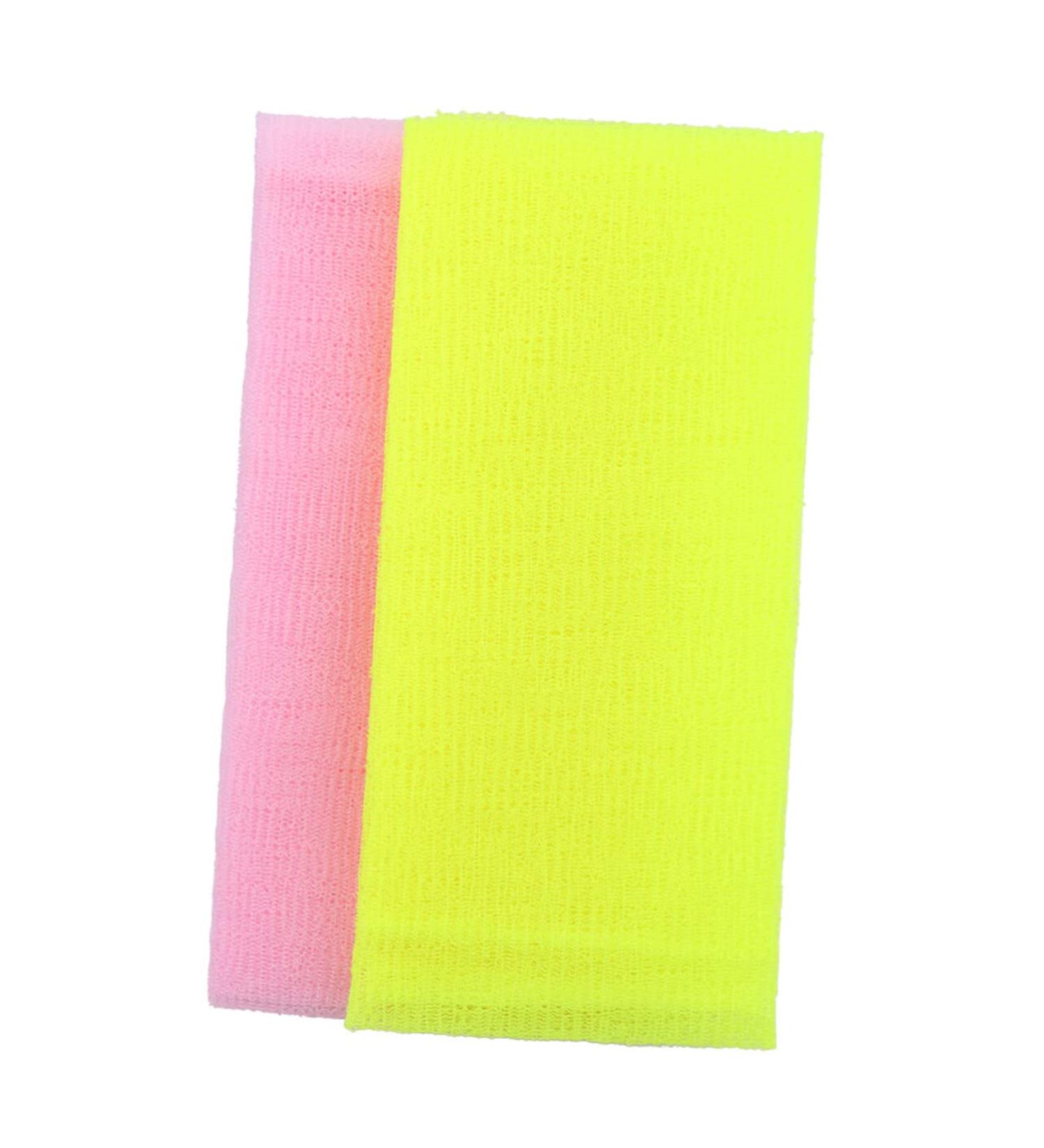 Healeved 8pcs Nylon Bath Towel Scrubber Set - Gentle Infant and Baby Body Exfoliating Sponge and Scrubber - Buy Online on GoSupps.com
