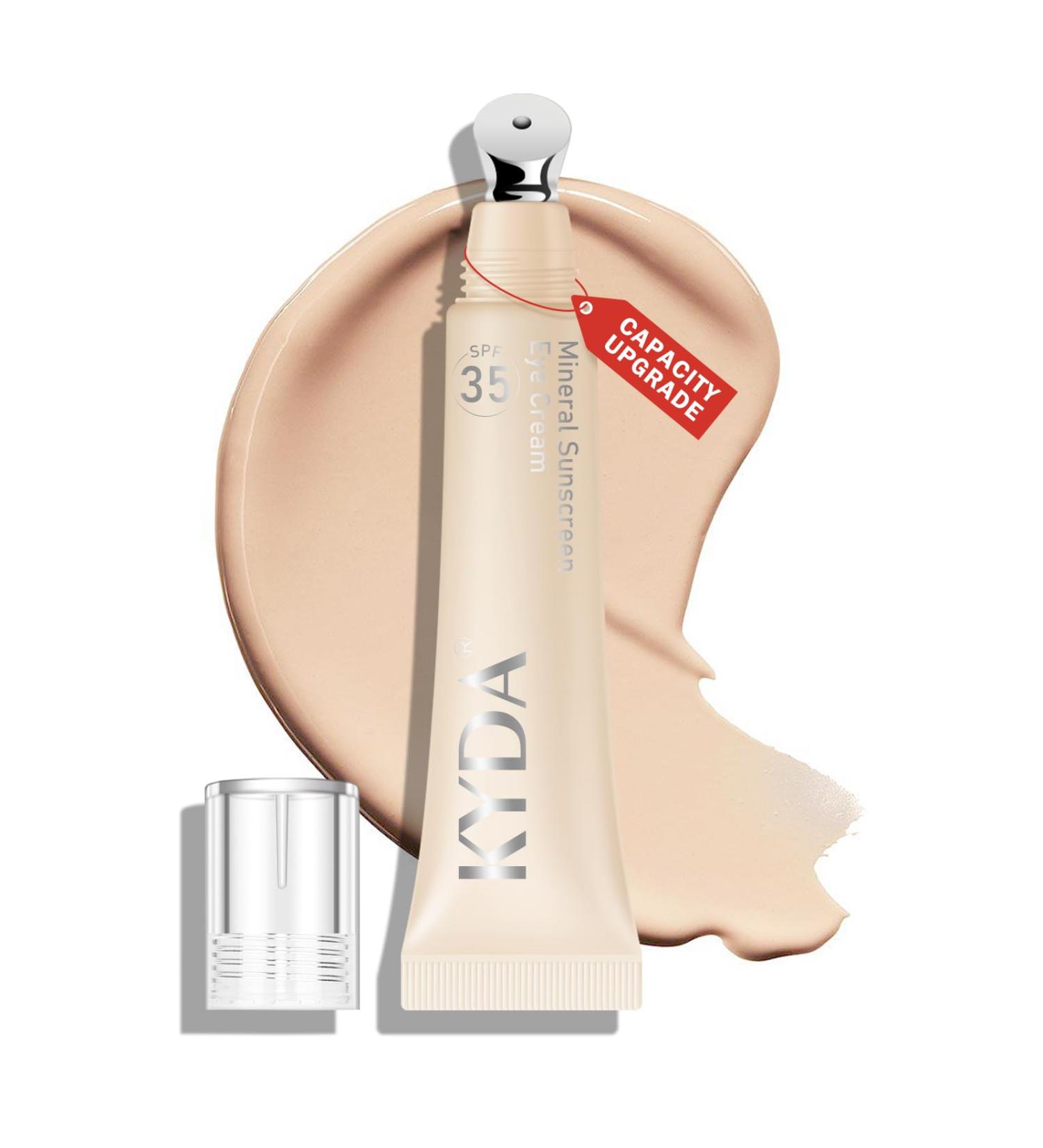 KYDA Mineral Sunscreen Eye Cream 3-in-1 Anti-Aging Under Eye Cream Concealer for Dark Circle and Fine Lines SPF 35 Under Eye Brightener/Color Corrector Light 01 - Buy Online on GoSupps.com