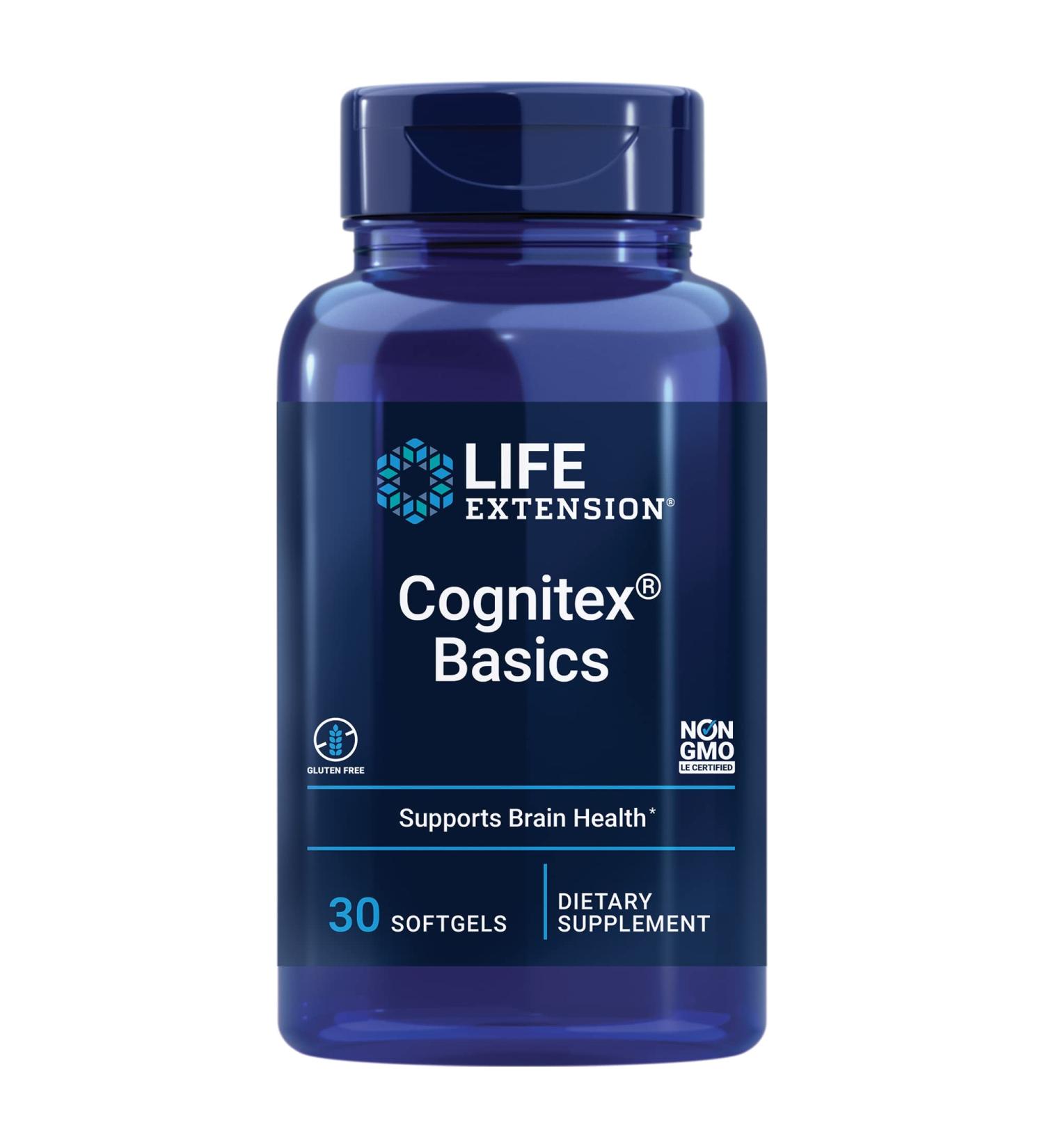 Life Extension Cognitex Basics - 30 Softgels for Enhanced Cognitive Support - Buy Online on GoSupps.com