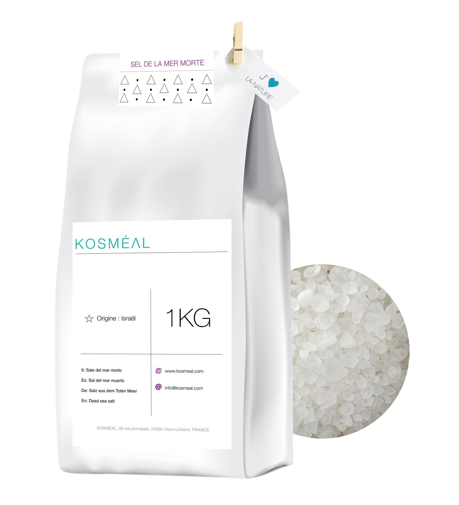 cosmic Salt of the Dead Sea 1 kg natural minerals from Israel environmentally friendly packaging made of white kraft paper - Buy Online on GoSupps.com