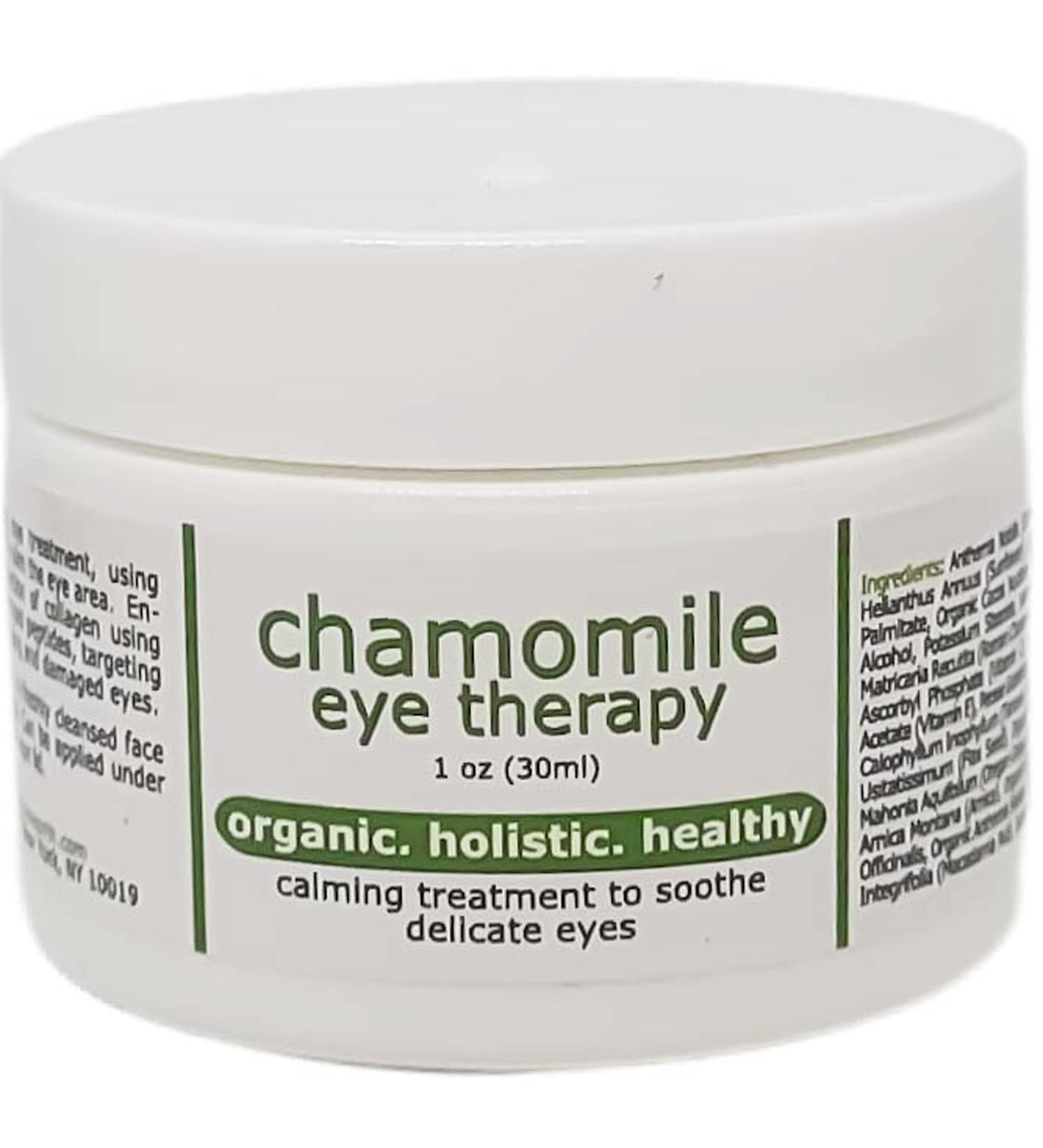 Chamomile Organic Eye Cream - Anti Wrinkle Treatment with Avocado and Vitamin C 1 oz - Buy Online on GoSupps.com