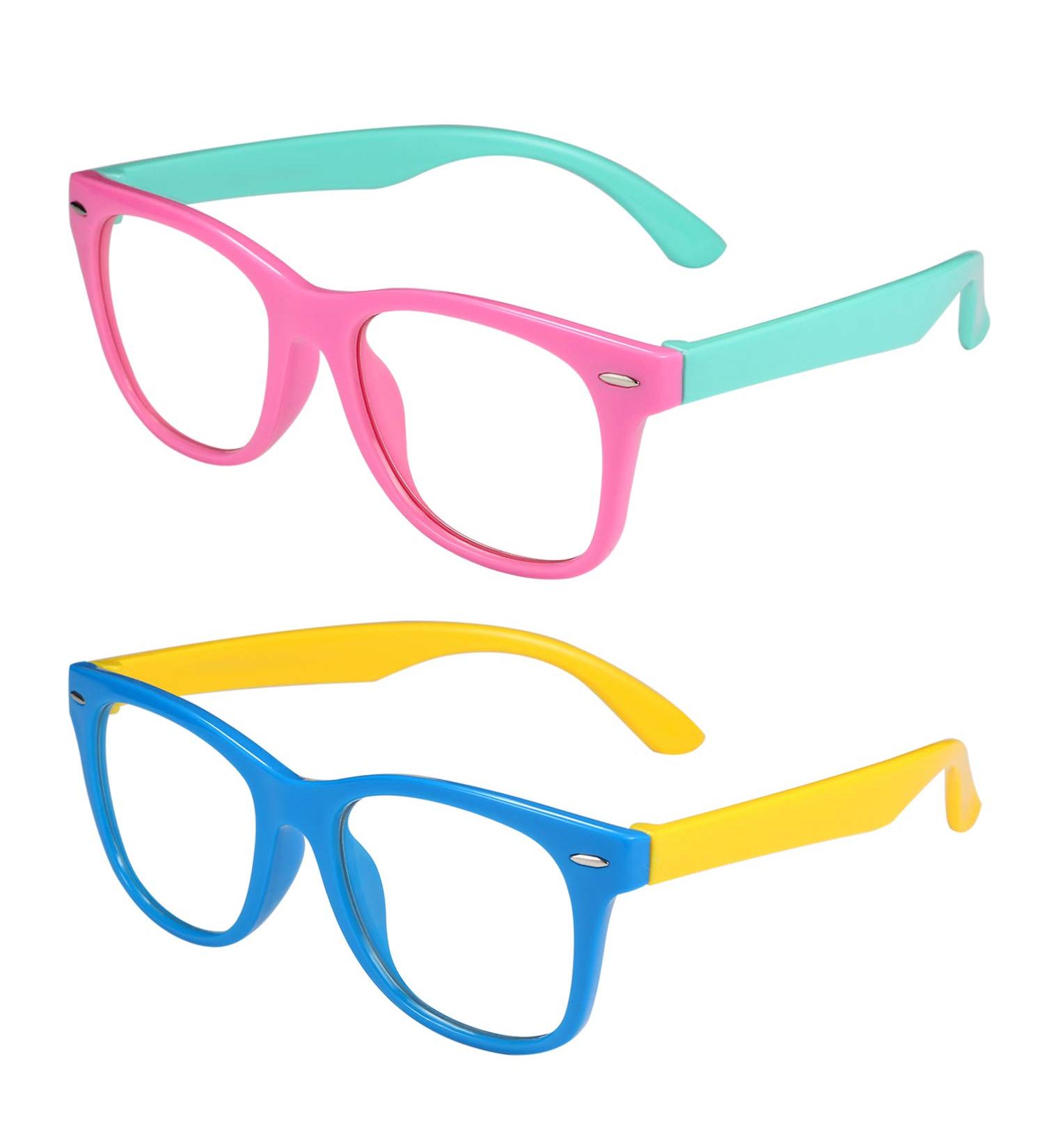 Aroncent 2PCS Anti Blue Light Glasses for Kids | Blue Light Filter for Boys & Girls Computer Glasses - Buy Online on GoSupps.com
