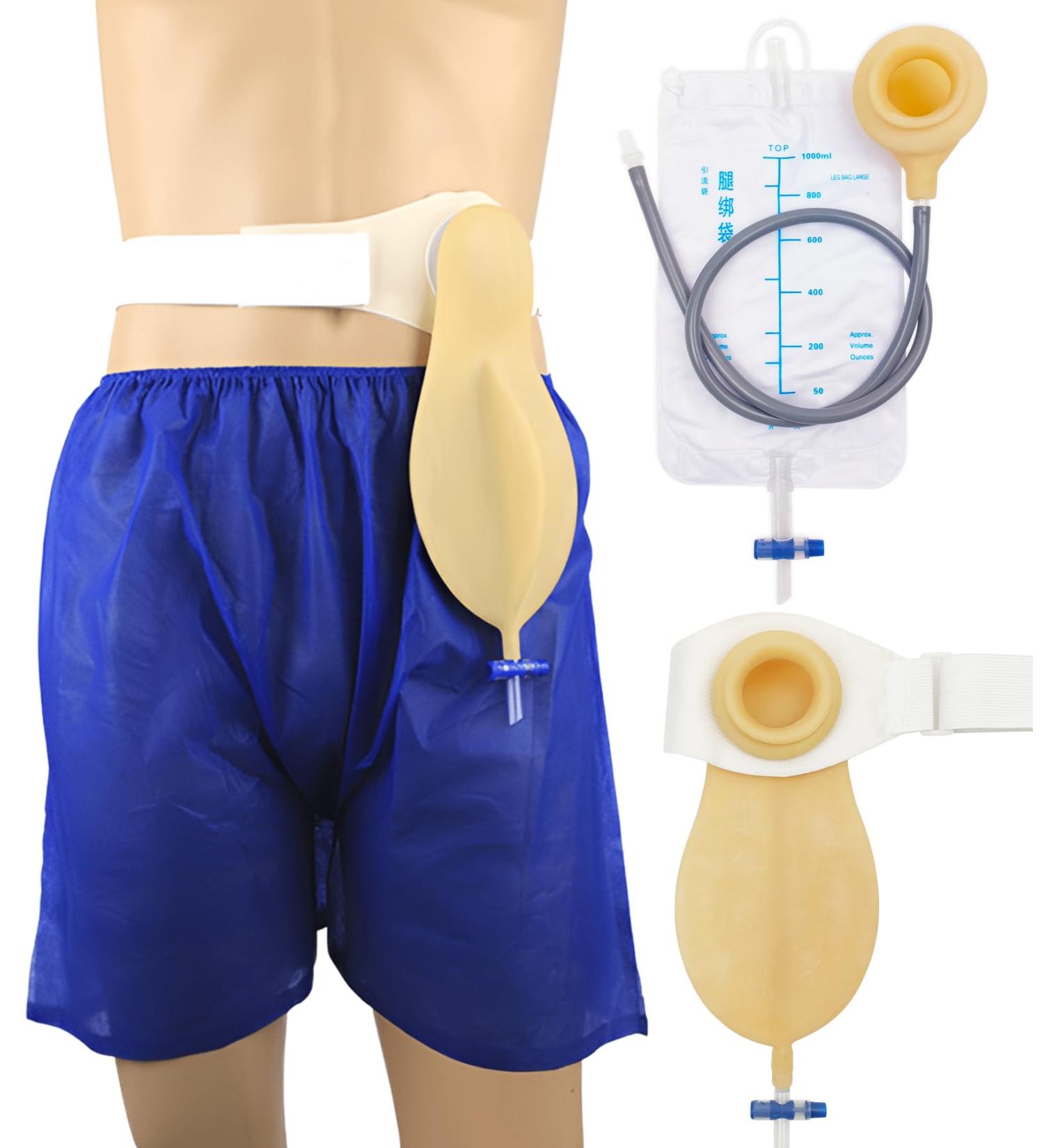Buy Reusable Colostomy Bags | Drainable Pouches for Ileostomy Stoma Care | Portable Urine Collection System | Non-Irritating Ostomy Supplies for Elderly & Men (1000ml - Buy Online on GoSupps.com