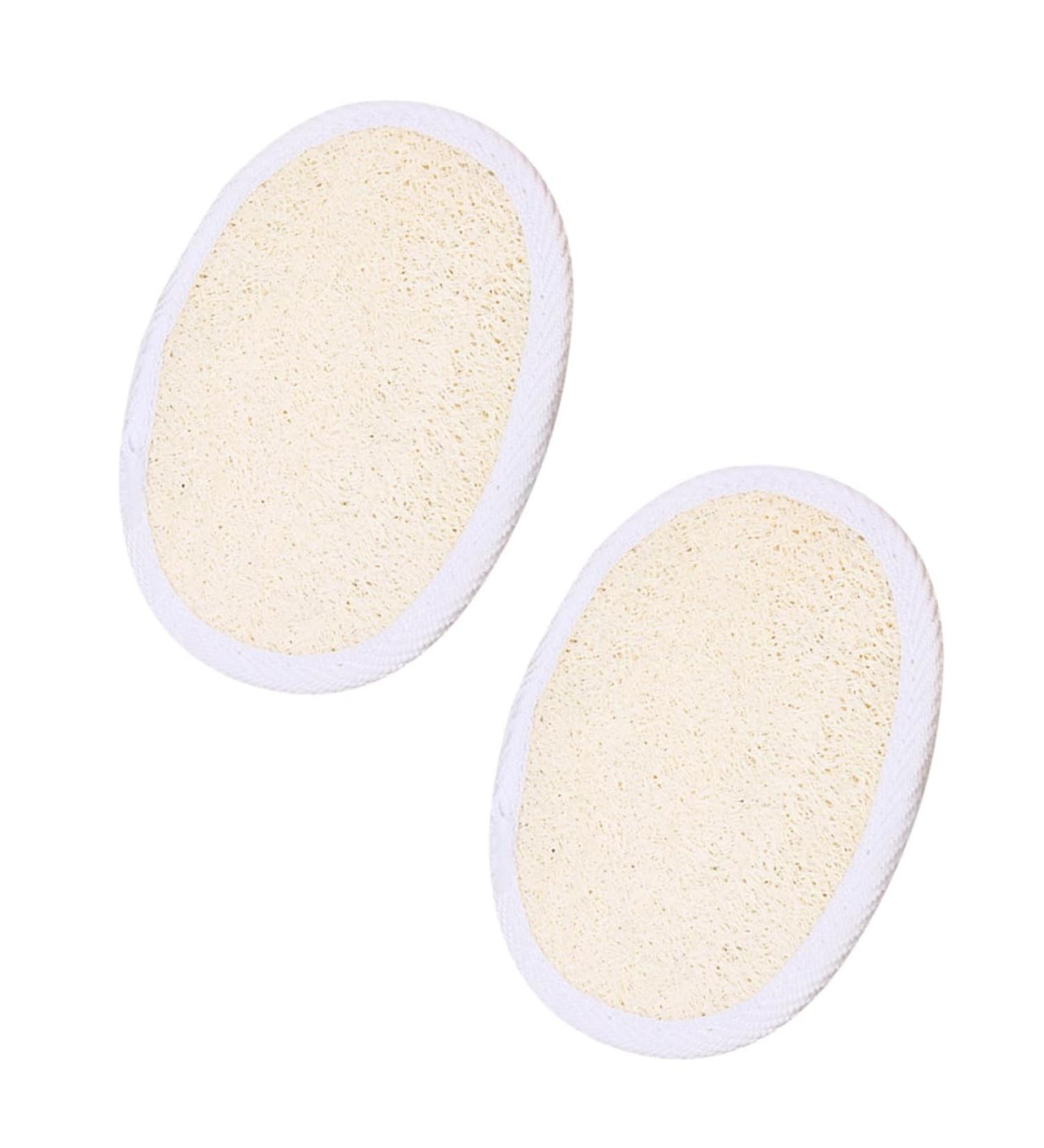 8 Pcs Natural Loofah Pads - Exfoliating Bath & Face Sponges for Oil Removal | International Shipping - Buy Online on GoSupps.com