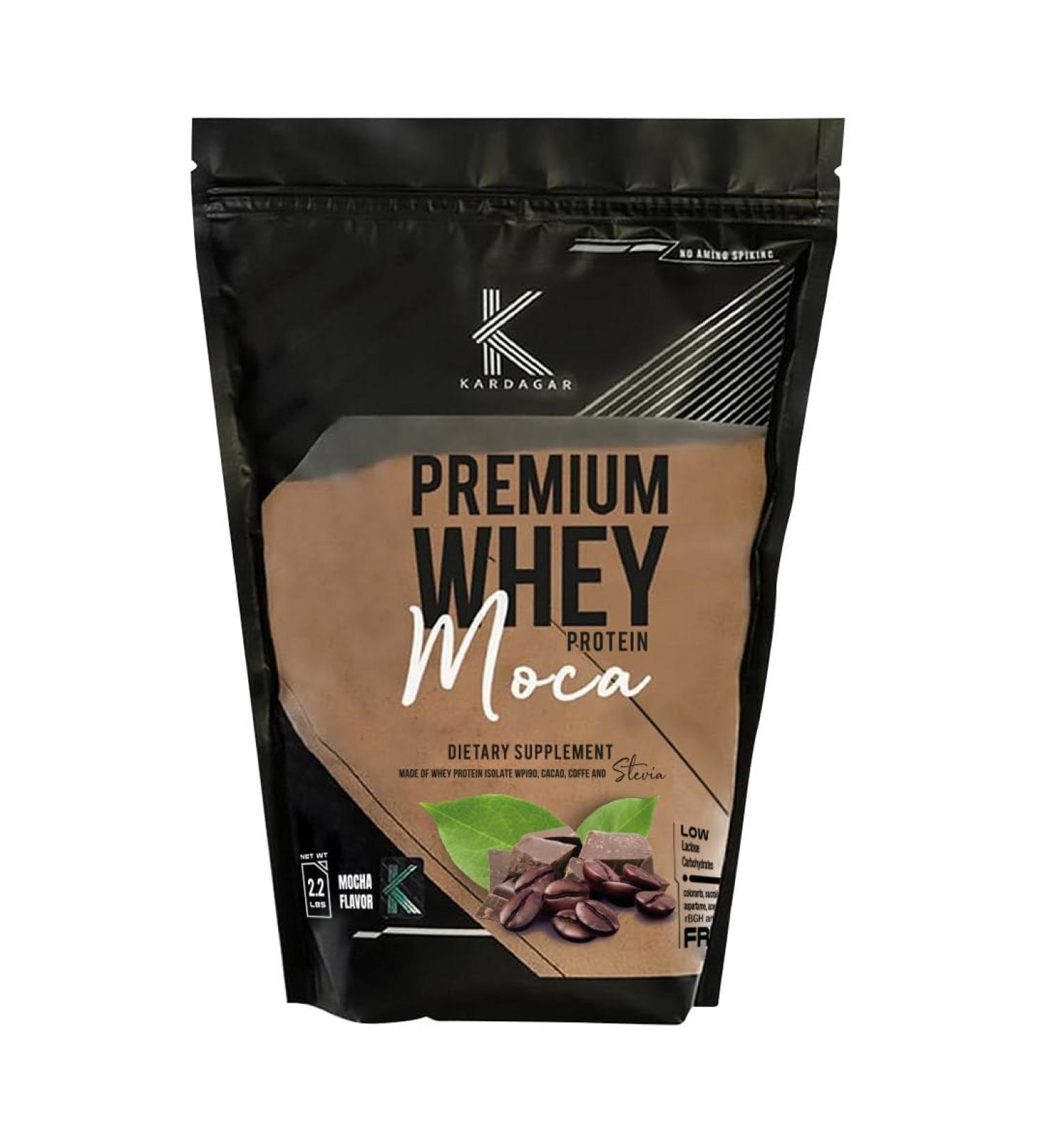 KARDAGAR Premium Whey Protein | Mocha | Whey Protein Isolate | 33 Servings | 2.2 LBS - Buy Online on GoSupps.com