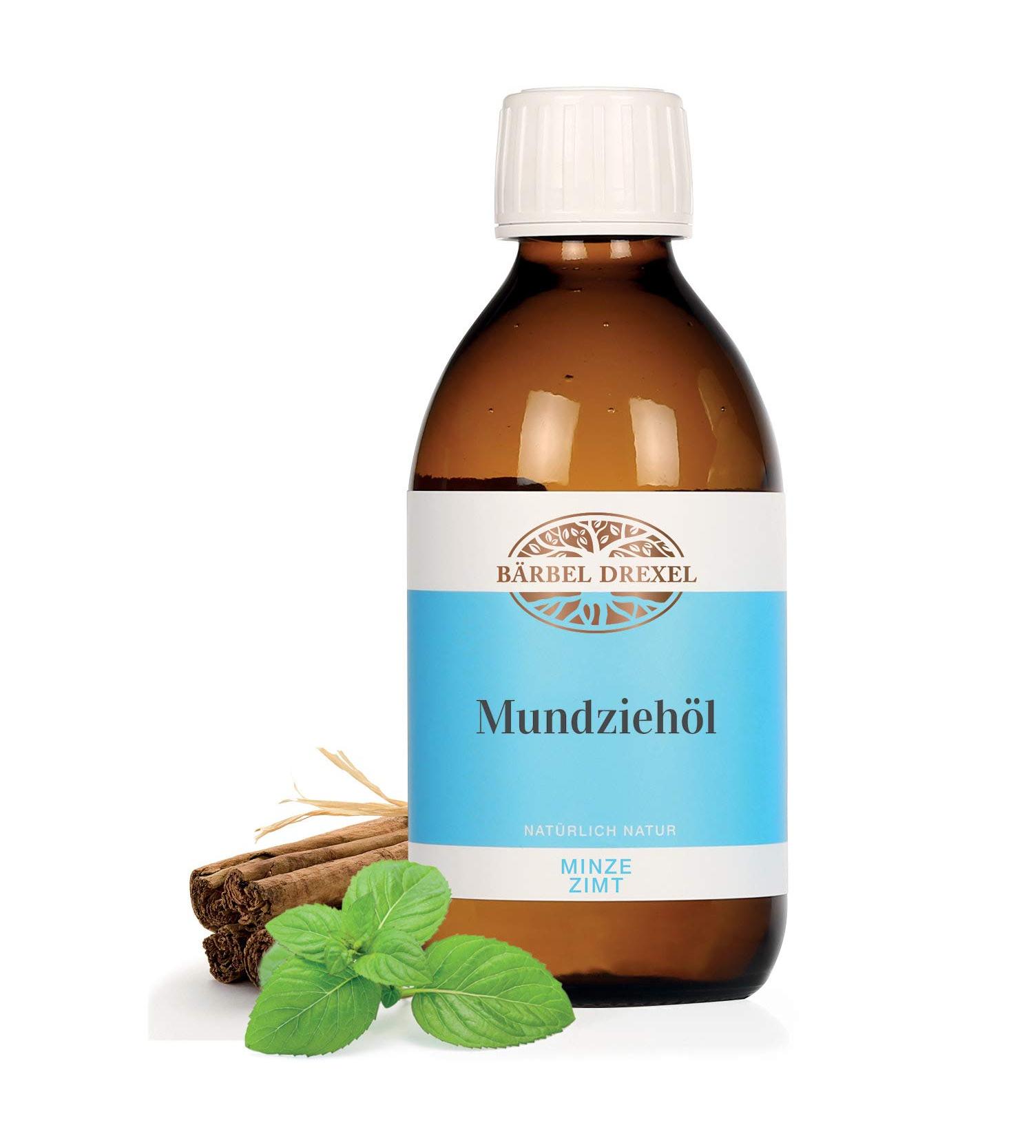 B rbel Drexel Zii Oil Peppermint Cinnamon - Ayurvedic Vegan Mouthwash & Oil Pulling Cure (250ml) - Natural Oral Care Solution - Buy Online on GoSupps.com