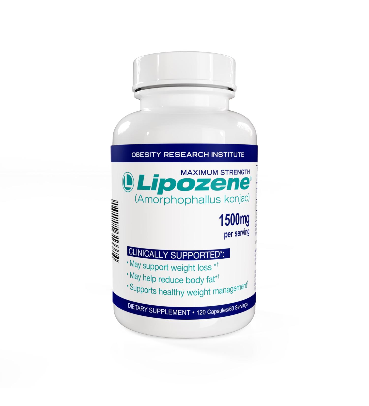 Lipozene Weight Loss Supplement Clinically Proven Konjac Root Fiber Blend