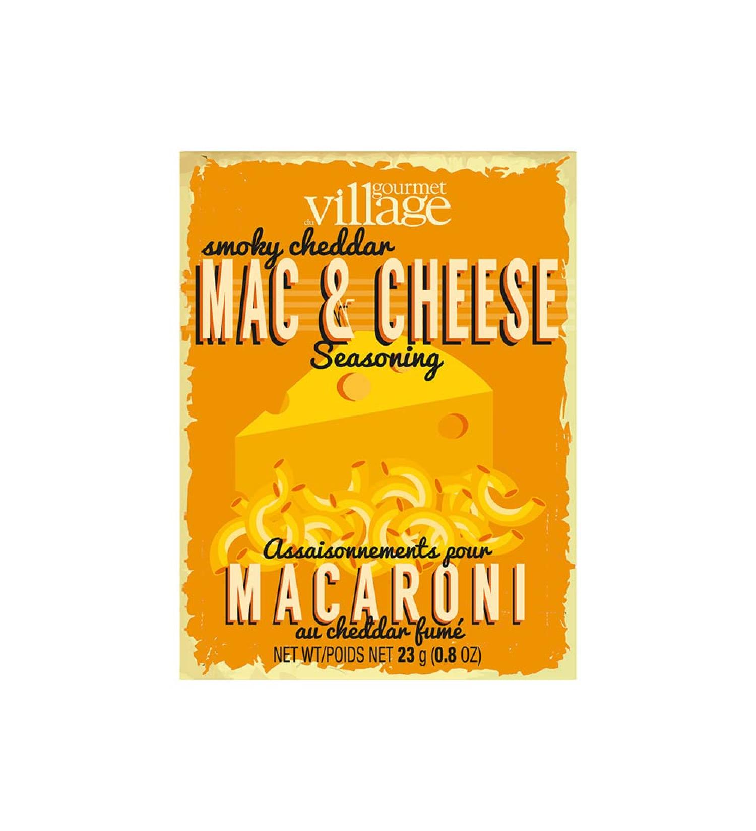 Gourmet du Village Smoky Cheddar Mac & Cheese Seasoning Recipe box - Buy Online on GoSupps.com