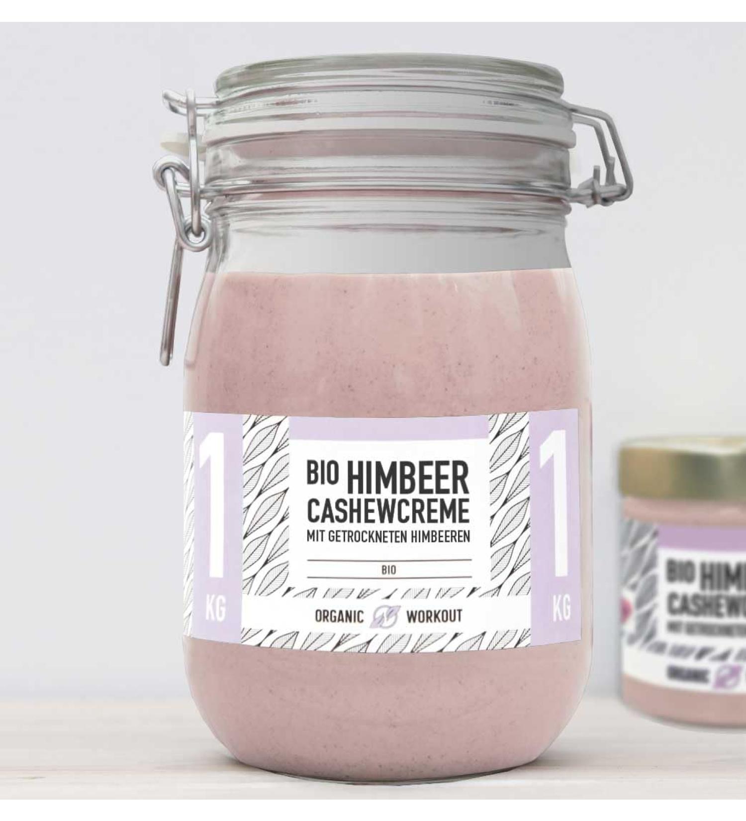 Buy Organic Bio-Berry Cashew with Raspberry Vanilla Aroma 1kg | Vegan Low-Carb No Added Sugar Erythritol | White Chocolate Flavor - Buy Online on GoSupps.com