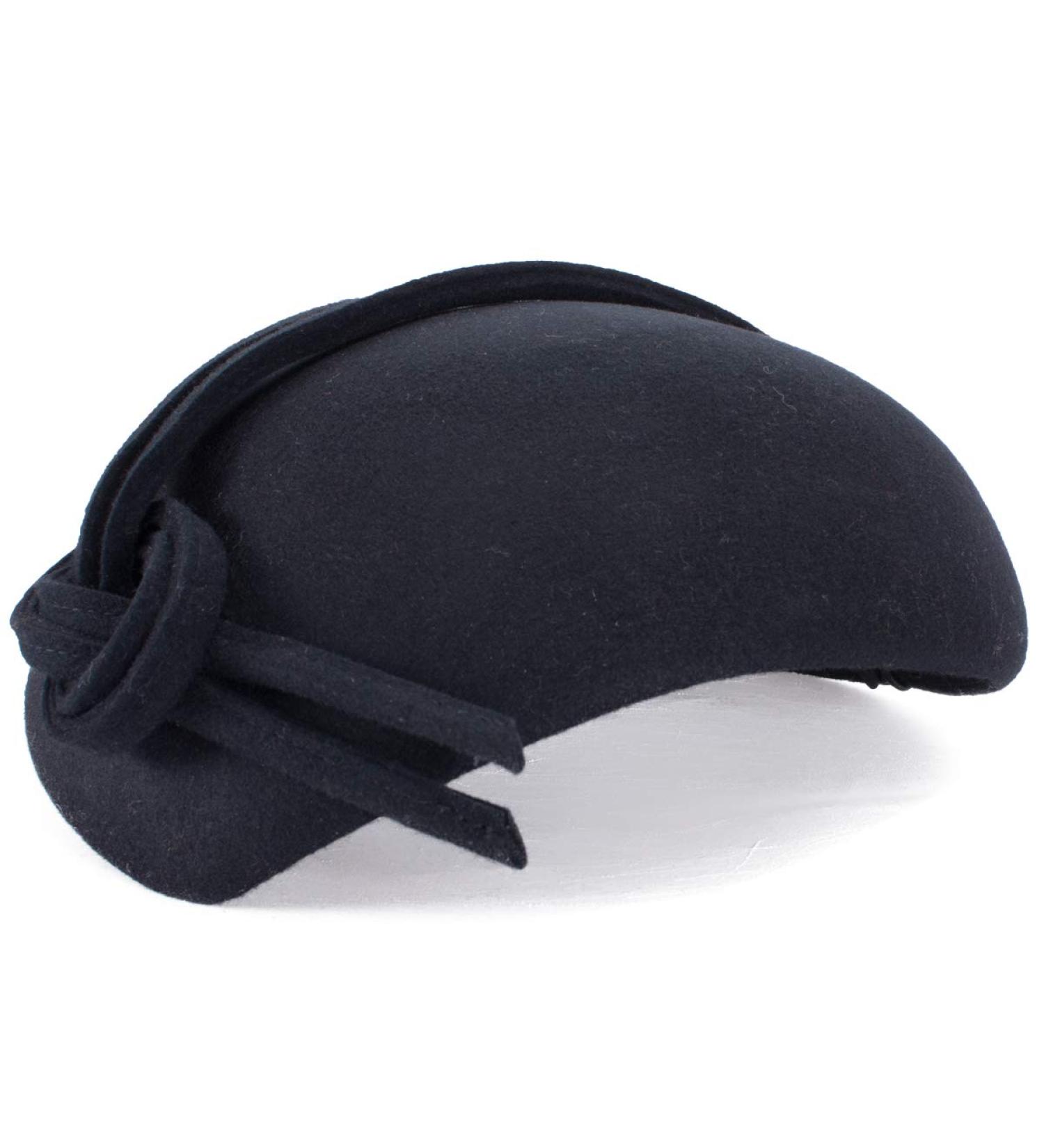 Lawliet Black Teardrop Women's Felt Fascinator Tam Beret Casque Cocktail Hat - Buy Online on GoSupps.com