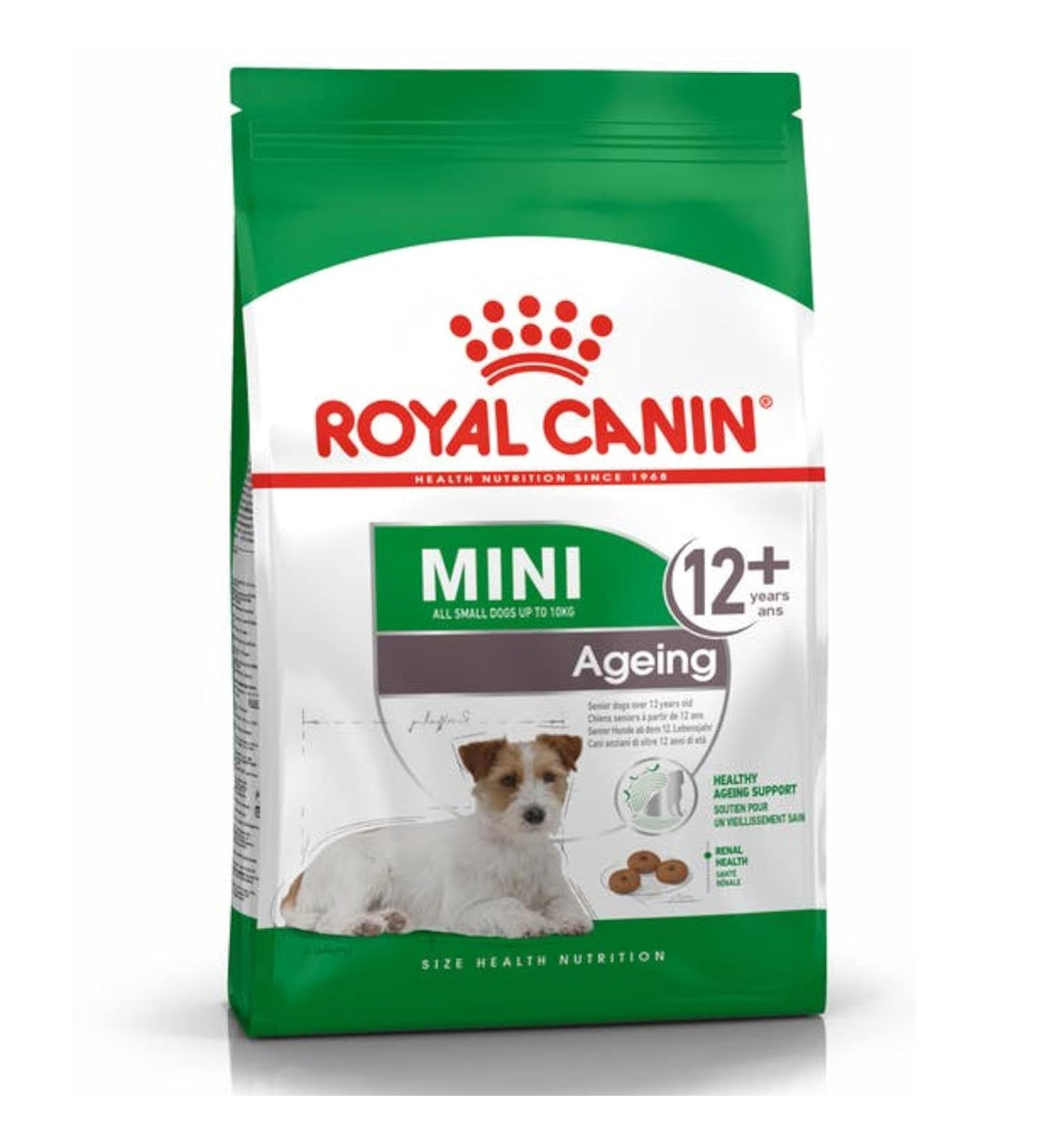 Royal Canin Dog Food Mini Ageing +12 Years Dry Mix 1.5kg Dry Mix 1.5 kg (Pack of 1) - Buy Online on GoSupps.com