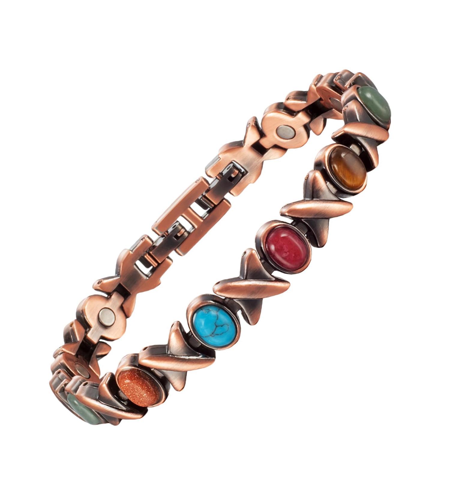 YINOX Magnetic Copper Anklet for Arthritis - Extra Strong Magnets (24cm/8mm) | International Shipping Available - Buy Online on GoSupps.com