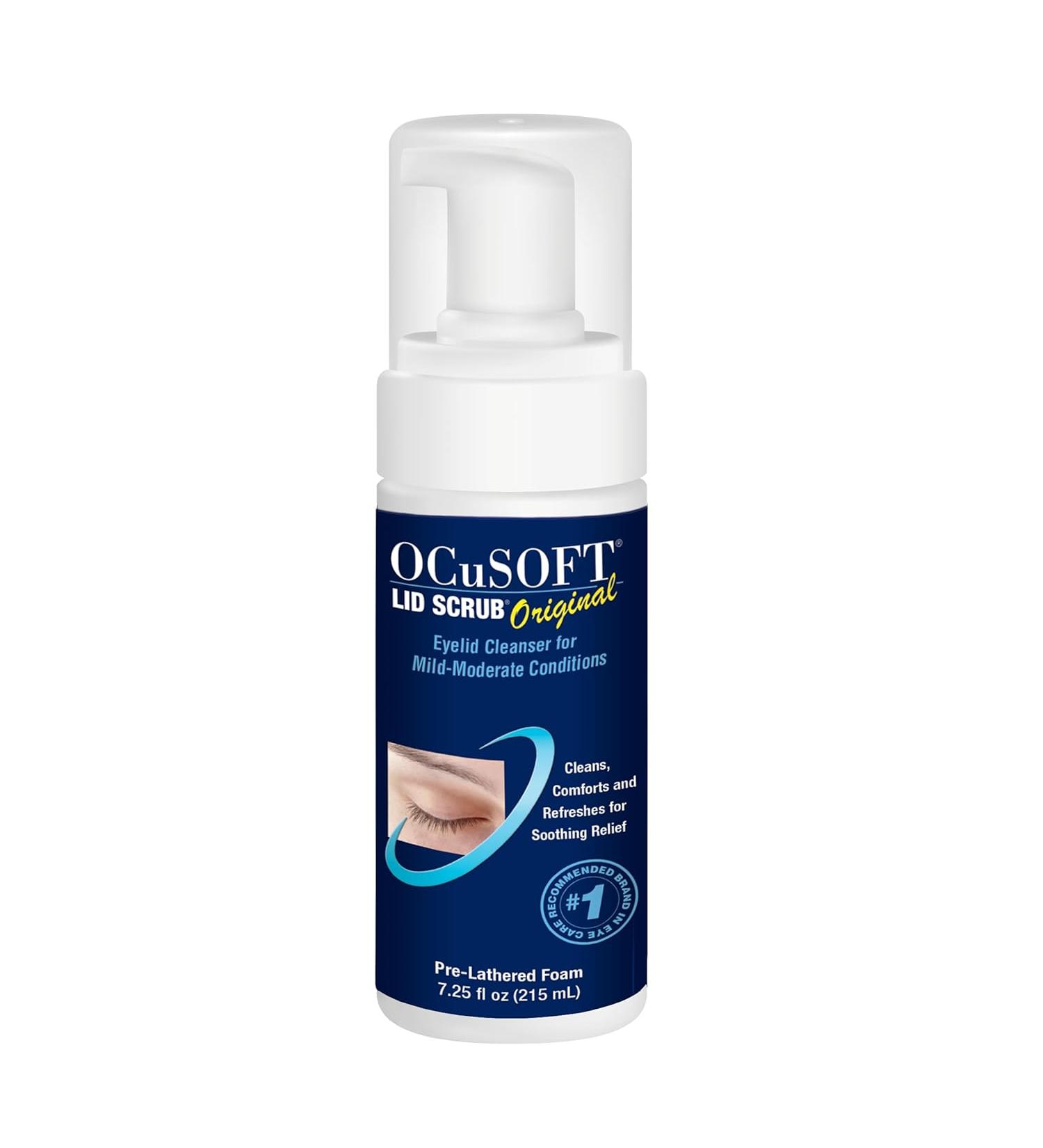 Ocusoft Lid Scrub Foaming Eyelid Cleanser - 7.25 fl oz - Buy Online on GoSupps.com