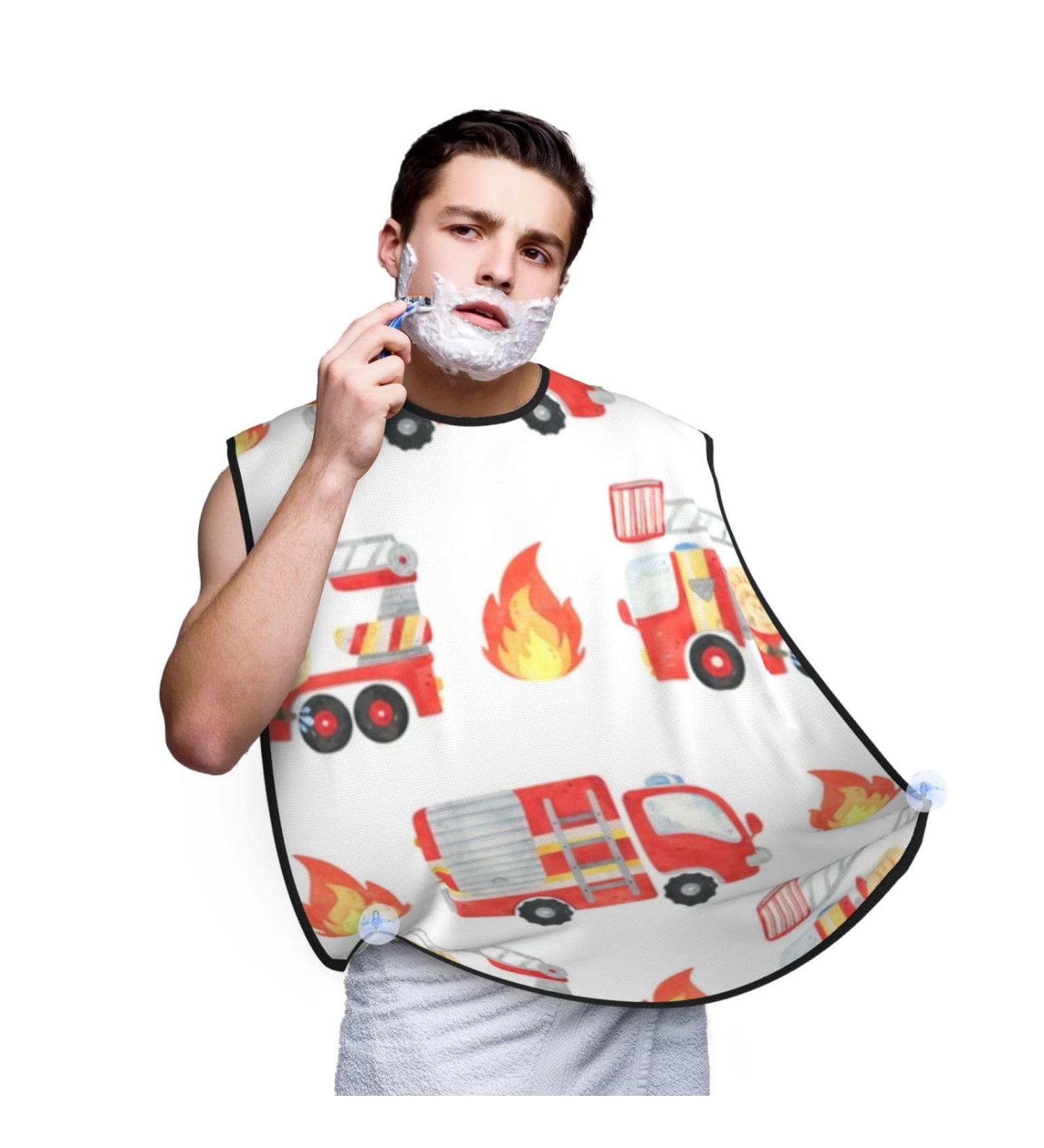 KeuLeN Beard Bib Apron for Men - Fire Department & Fire Truck Grooming Gift - Buy Online on GoSupps.com