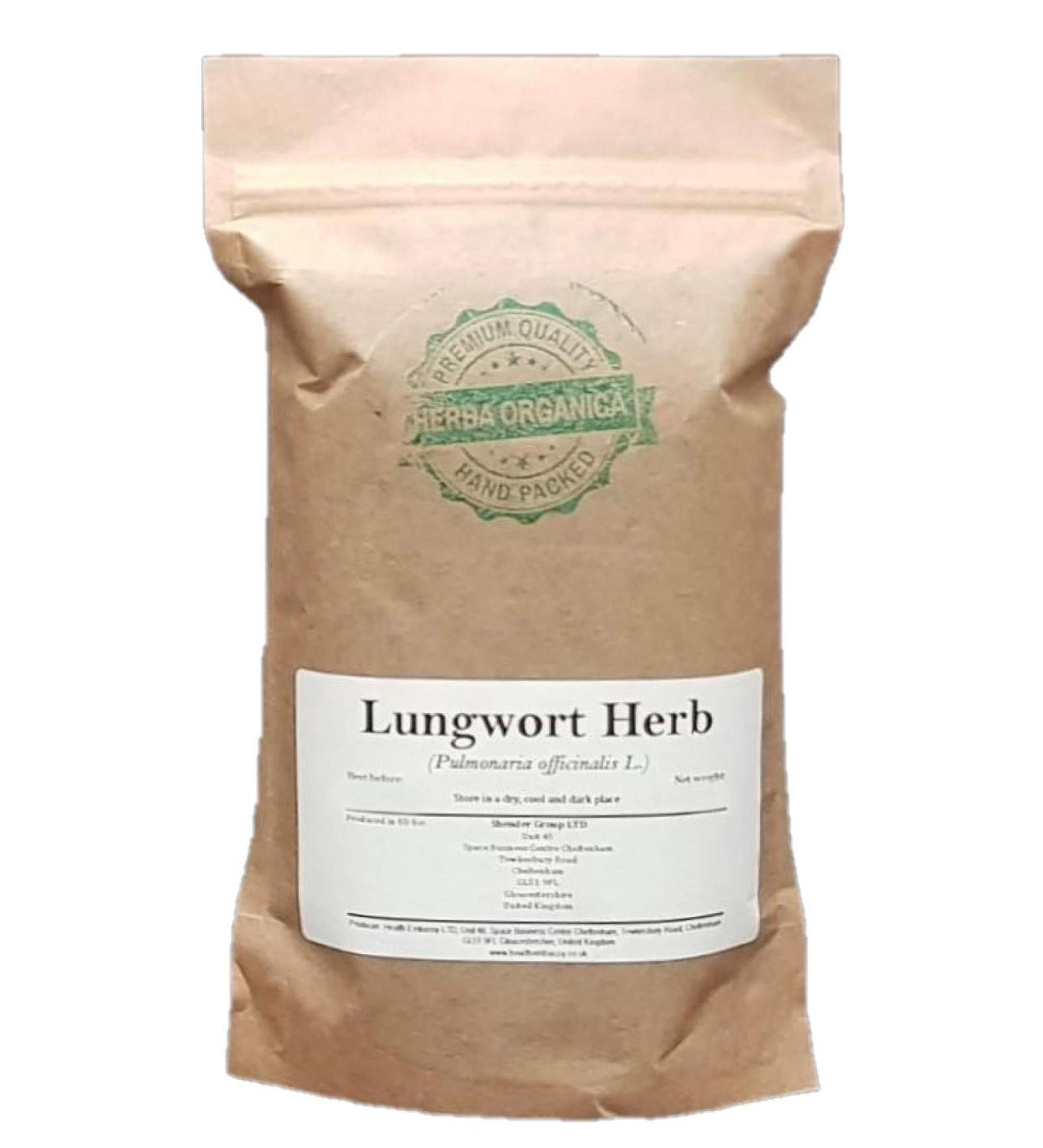 Herba Organica - Lungwort Herb Herbal Tea - Pulmonaria officinalis L - Pulmonaire Officinale Herbe Tisane (50g) - Buy Online on GoSupps.com