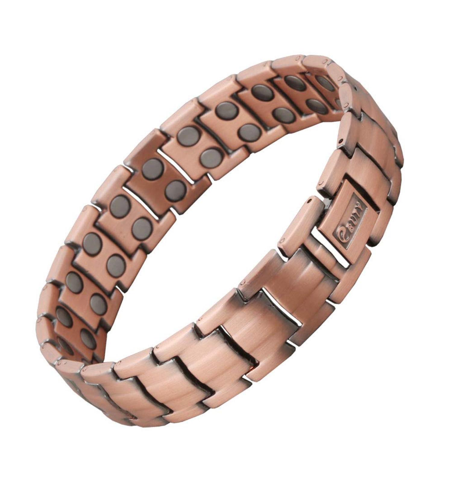 Mens Pure Copper Arthritis Pain Relief Bracelet | Elegant Jewelry Box Included - International Shipping Available - Buy Online on GoSupps.com