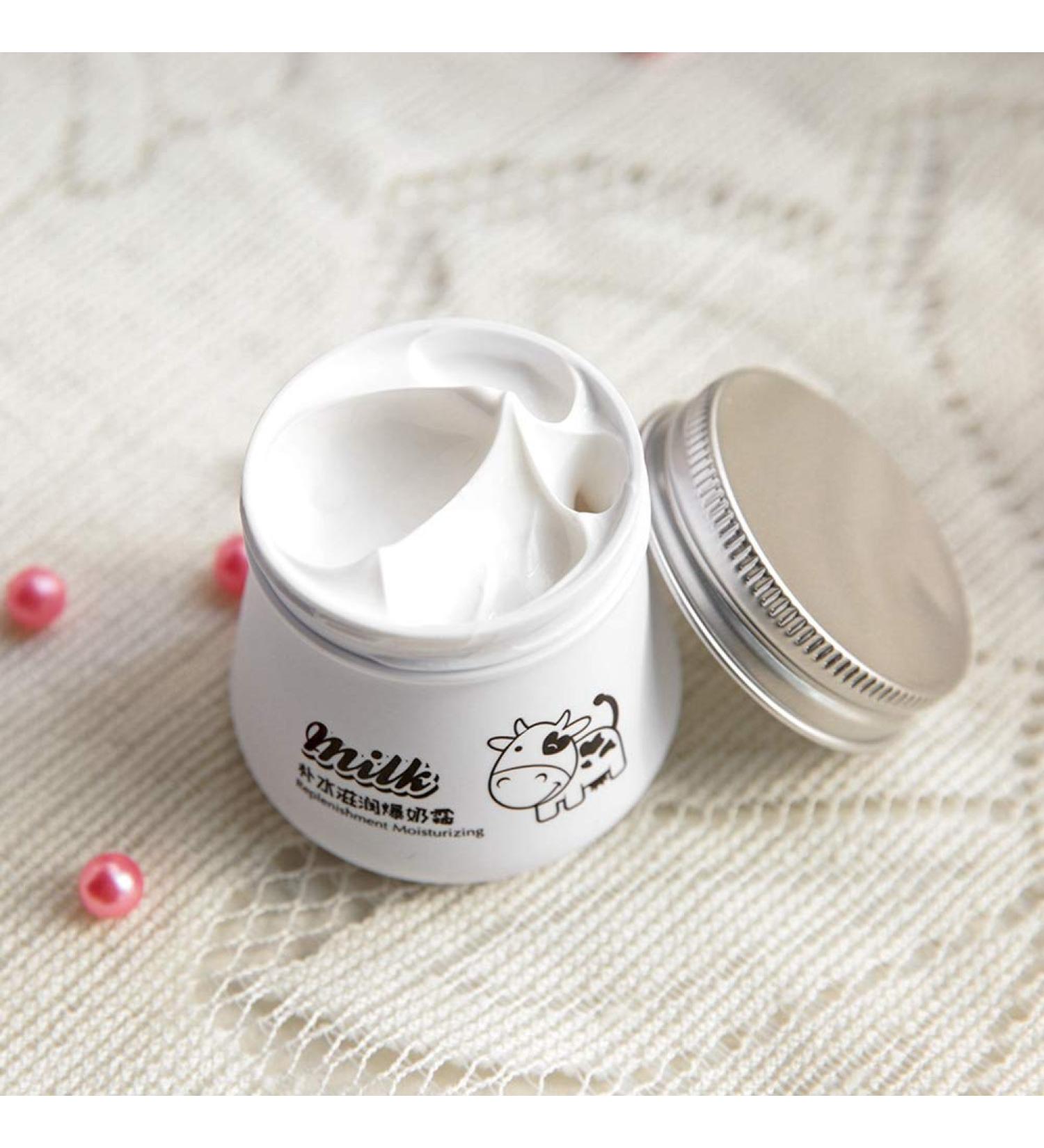Milk Moisturizing Cream for Deeply Nourishes the Skin Milk Hydrating Moisturizing Cream Facial Cream With Milk Face Balancing Nourishing Cream - Buy Online on GoSupps.com
