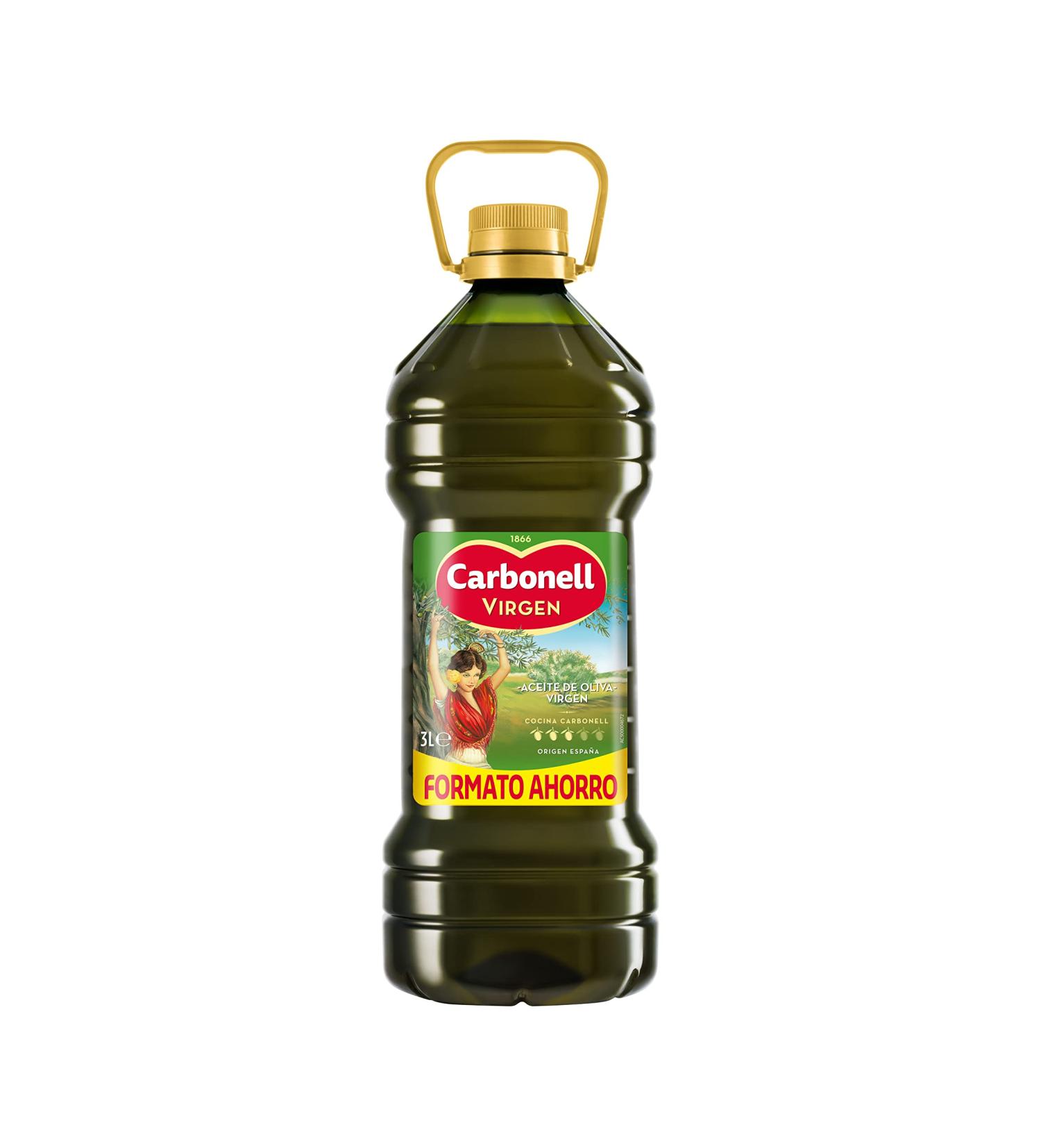 Carbonell Virgin Olive Oil 3L 1 Unit - Buy Online on GoSupps.com