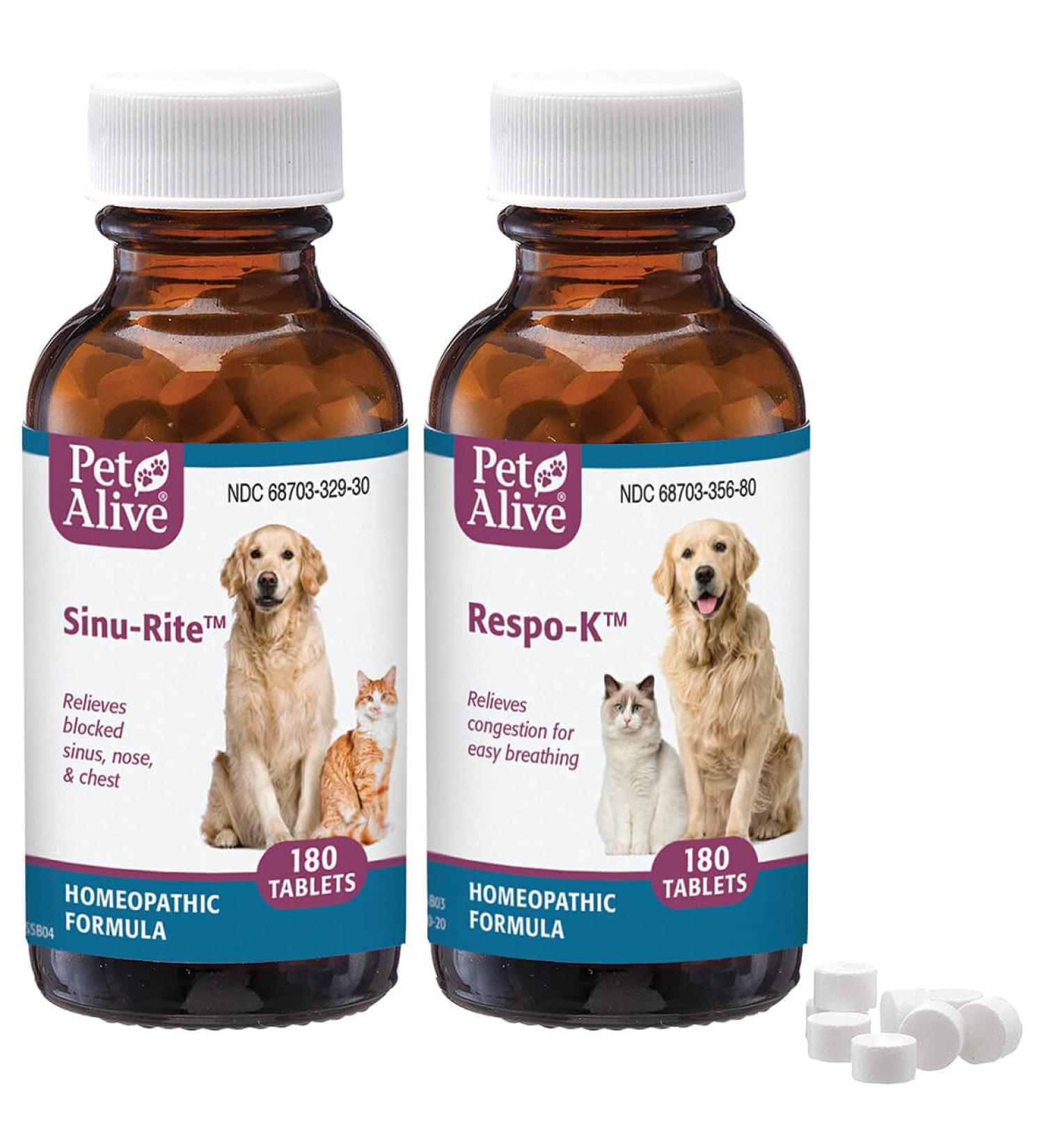 PetAlive Respiratory ComboPack for Pets - Natural Relief for Pet Respiratory Issues - Buy Online on GoSupps.com
