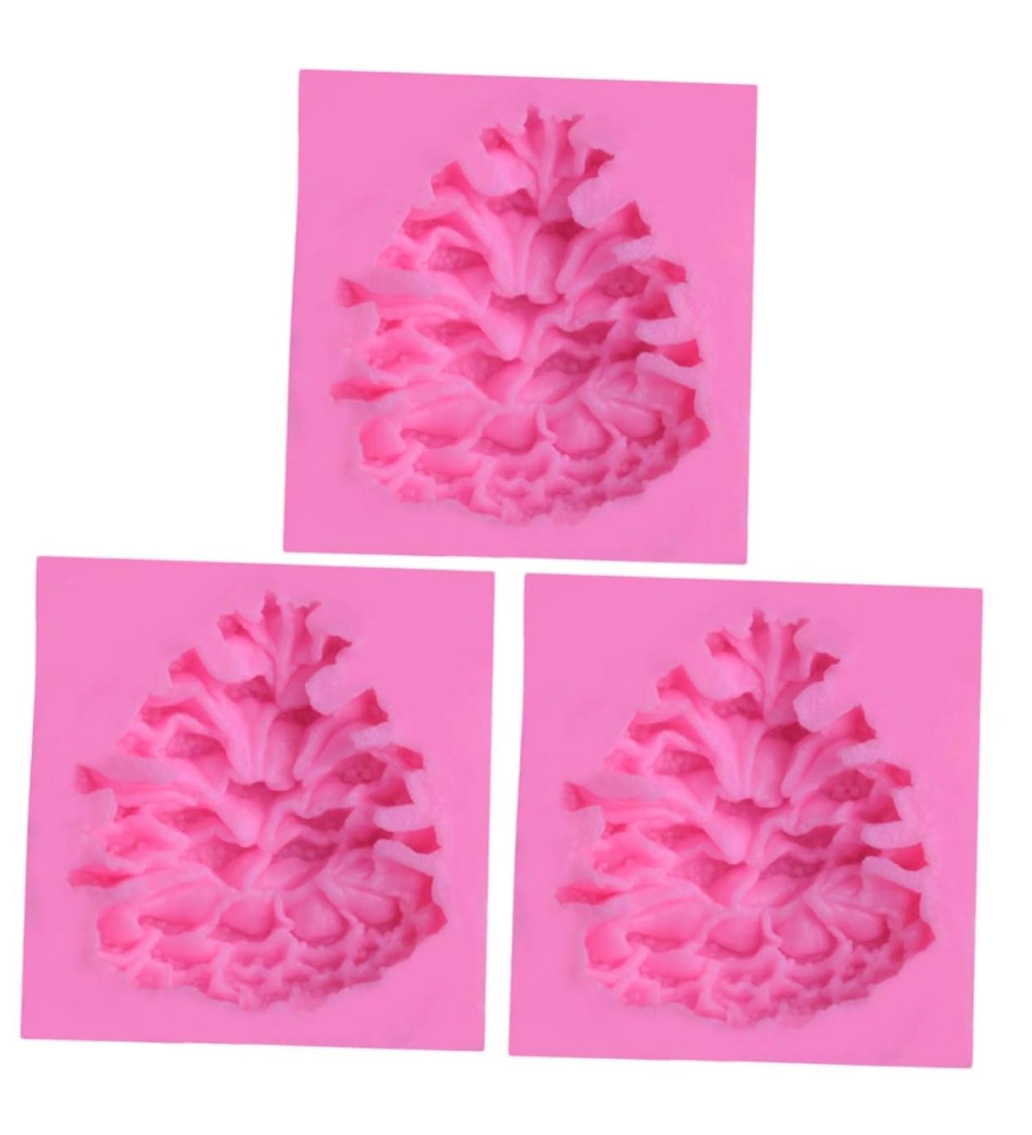 ABOOFAN 3pcs Fondant molds Silicone molds de para gelatinas Silicone Candy for Christmas 3D Cone Silicone - Buy Online on GoSupps.com