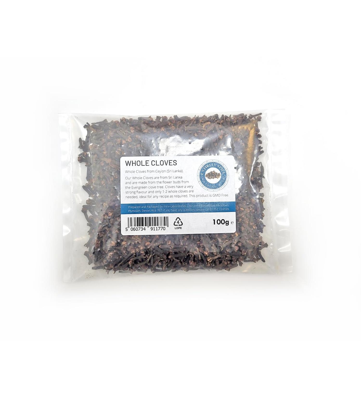 Whole Cloves 100g - Food Grade, Premium Quality | Entirely Ingredients - Buy Online on GoSupps.com