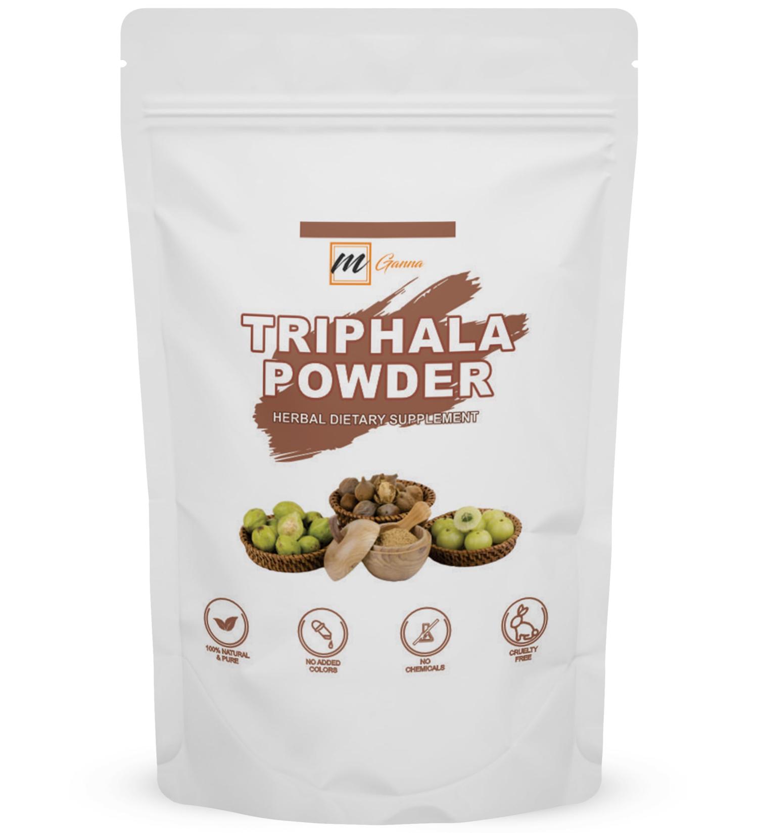 mGanna 100% Natural Triphala Powder - 227g/0.5lbs for Glowing Skin & Health Care - Buy Online on GoSupps.com