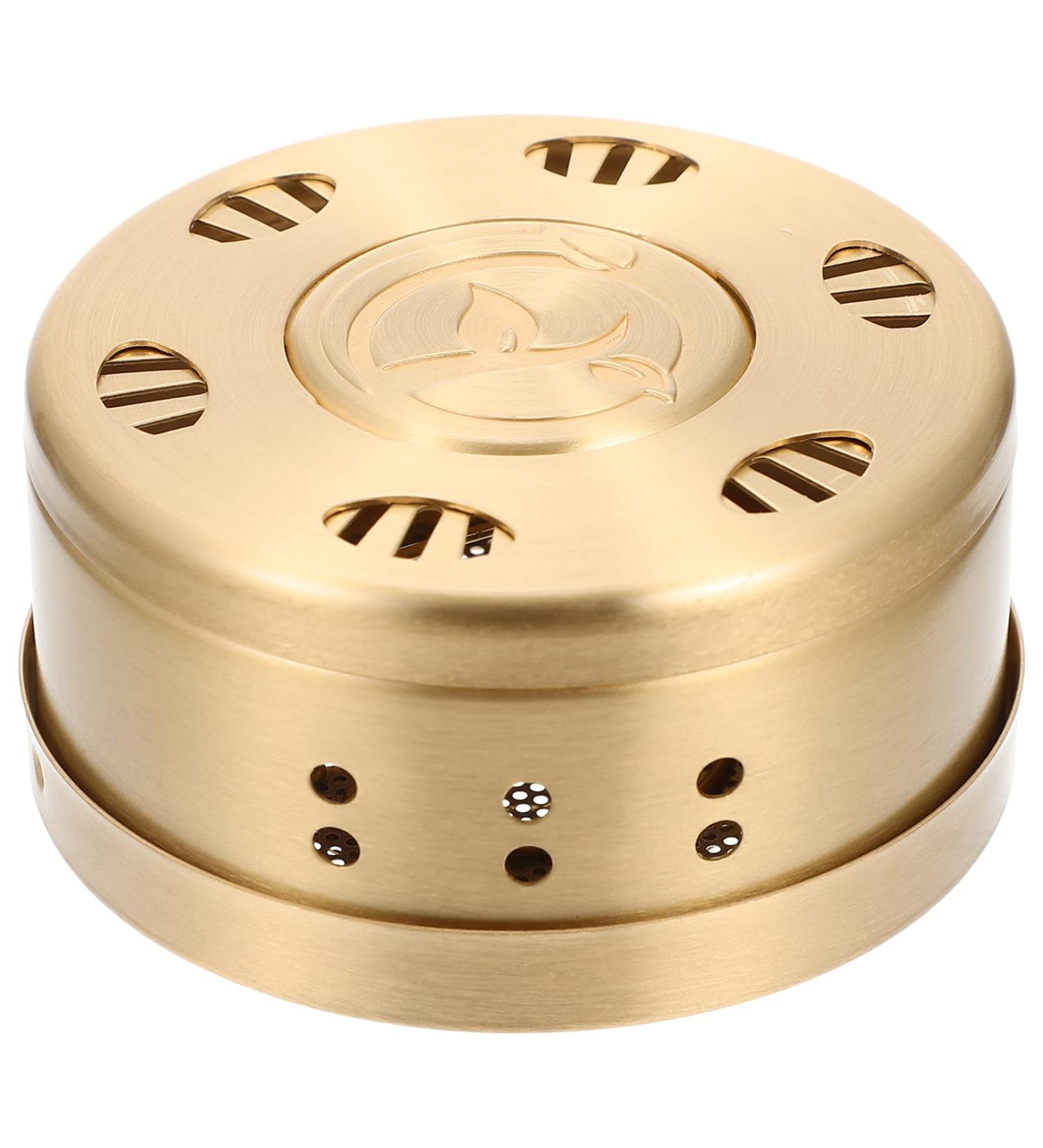 Vintage Moxa Wool Burner | HEALLILY Moxibustion Box for Body Relaxation Massager (Golden) - International Shipping Available - Buy Online on GoSupps.com