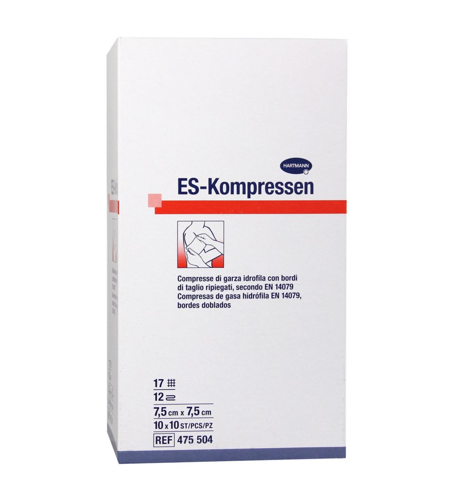 ES Compresses Sterile 7.5x7.5 cm Bulk Pack
