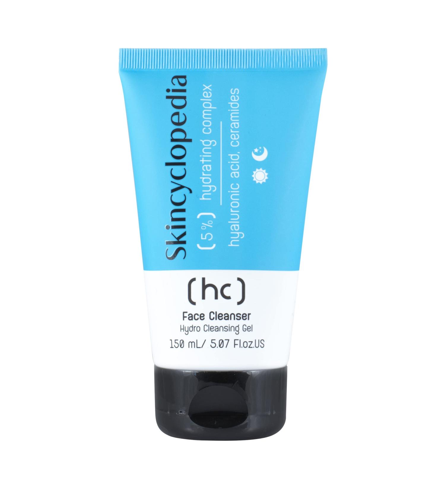 Skincyclopedia Face Wash for Dry Skin with 5% Hyaluronic Acid Ceramides and Niacinamide - Hydrating Face Cleanser and Make Up Remover - Also Suitable for Normal and Sensitive Skin 150ml - Buy Online on GoSupps.com