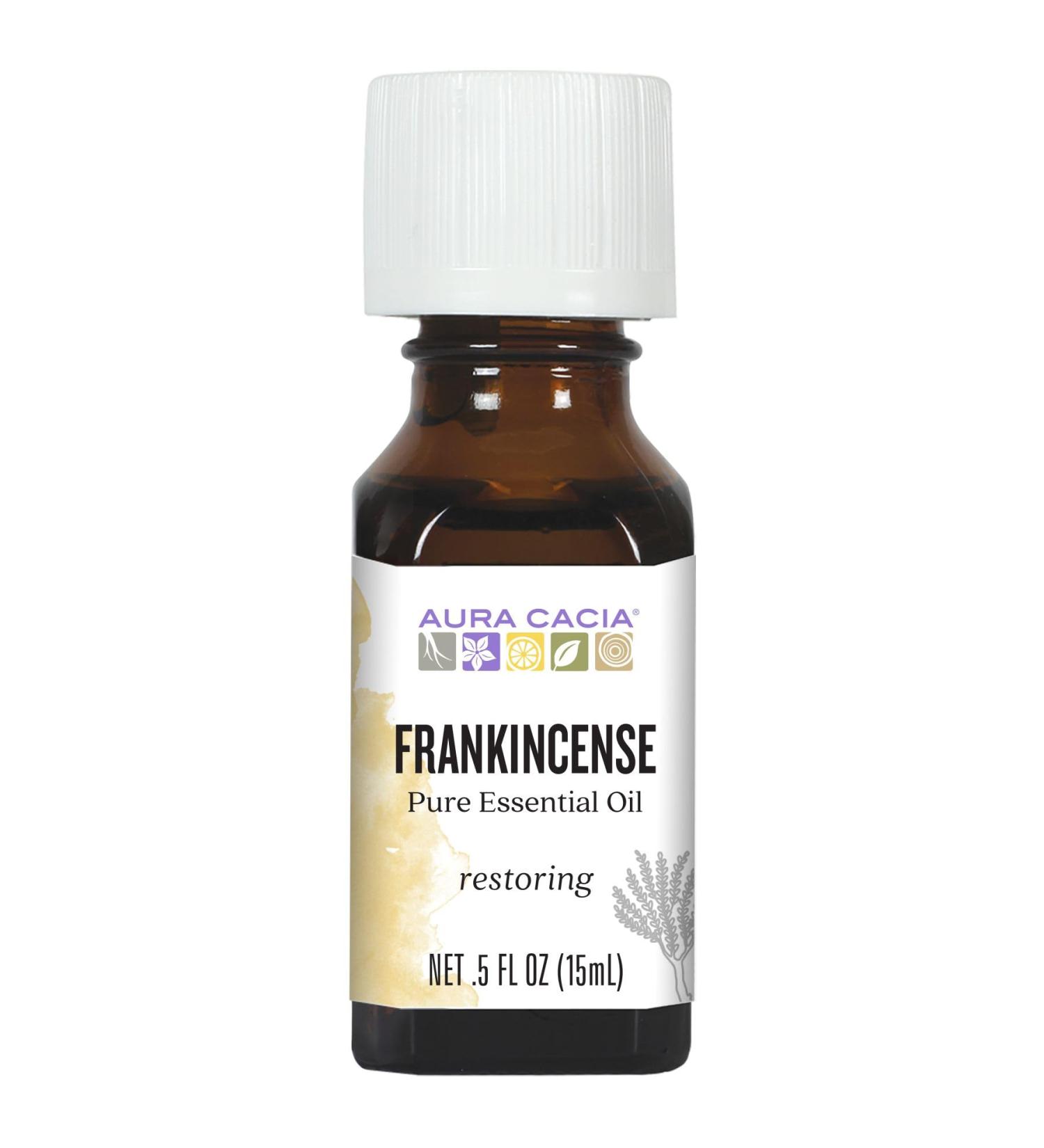 Aura Cacia Essential Oil, Meditative Frankincense, 0.5 Fluid Ounce, Packaging May Vary Frankincense 0.5 Fl Oz (Pack of 1) - Buy Online on GoSupps.com