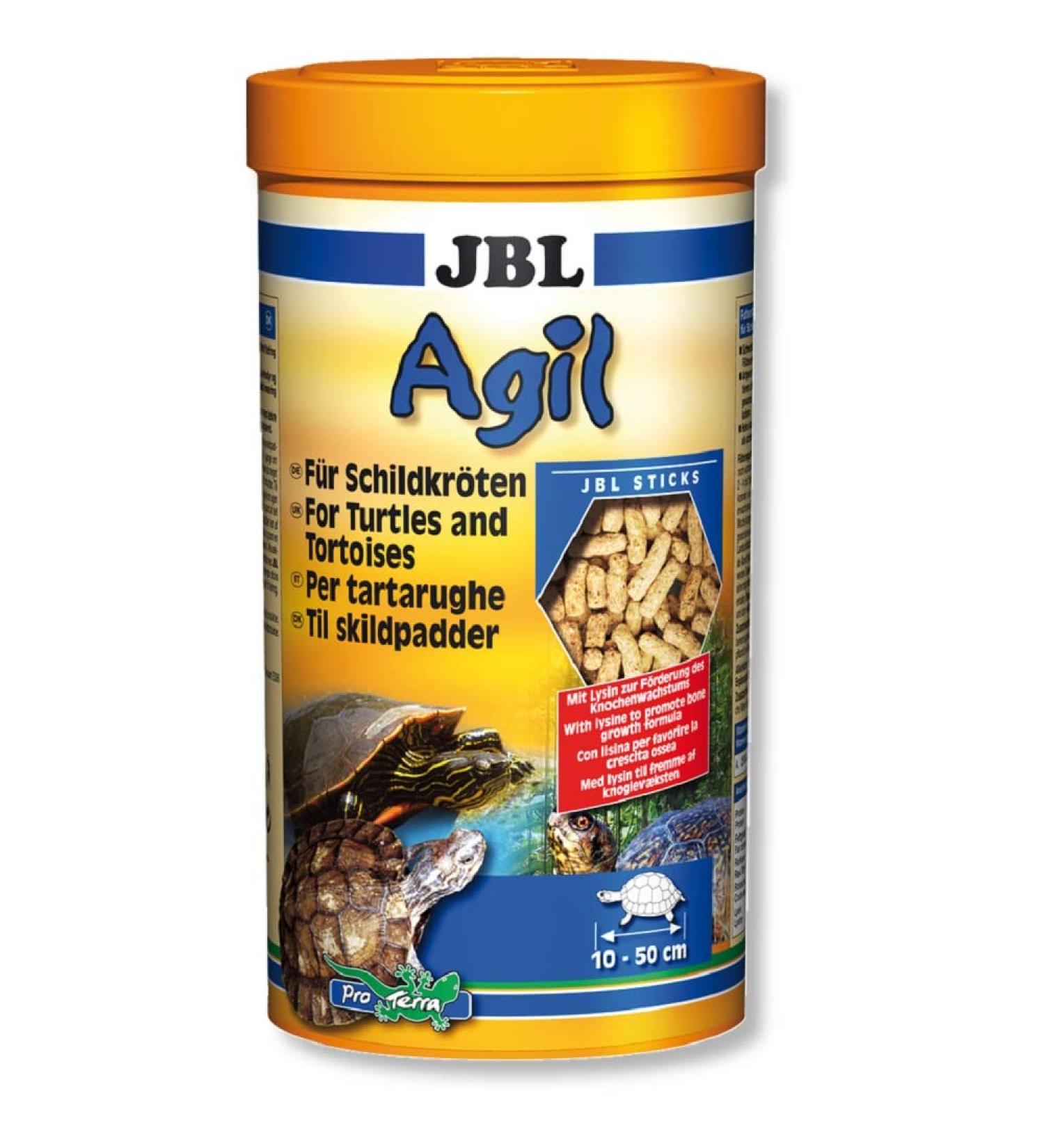 JBL Agil 70343 Main Food for Turtles - 1 Pack (1 x 1L 400g) | Premium Turtle Nutrition for Healthy Aquatic Pets - Buy Online on GoSupps.com