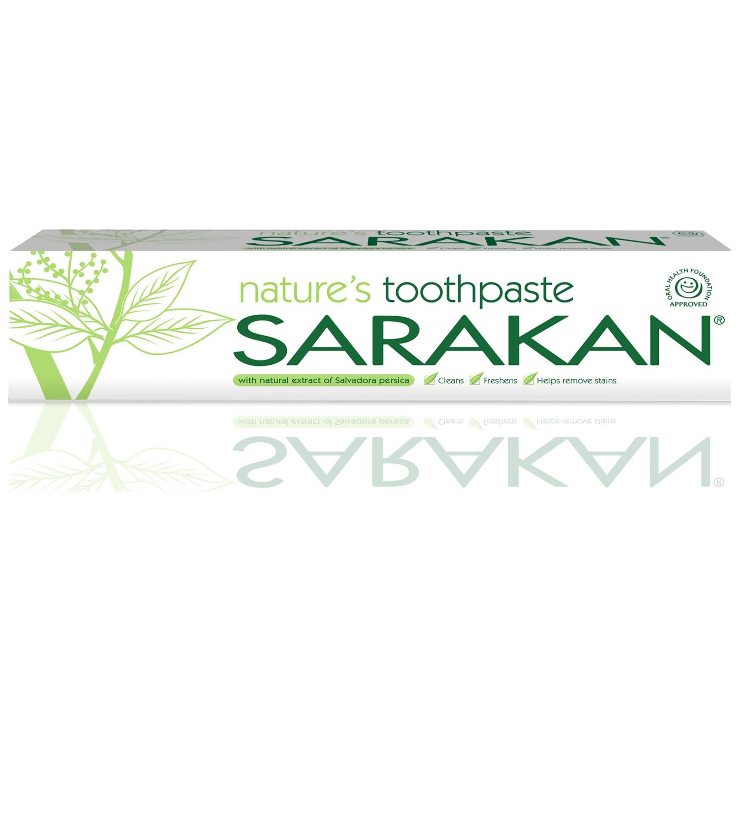 Sarakan Zahnpasta mit Nat rliches Salvadora persica Extrakt 50ml