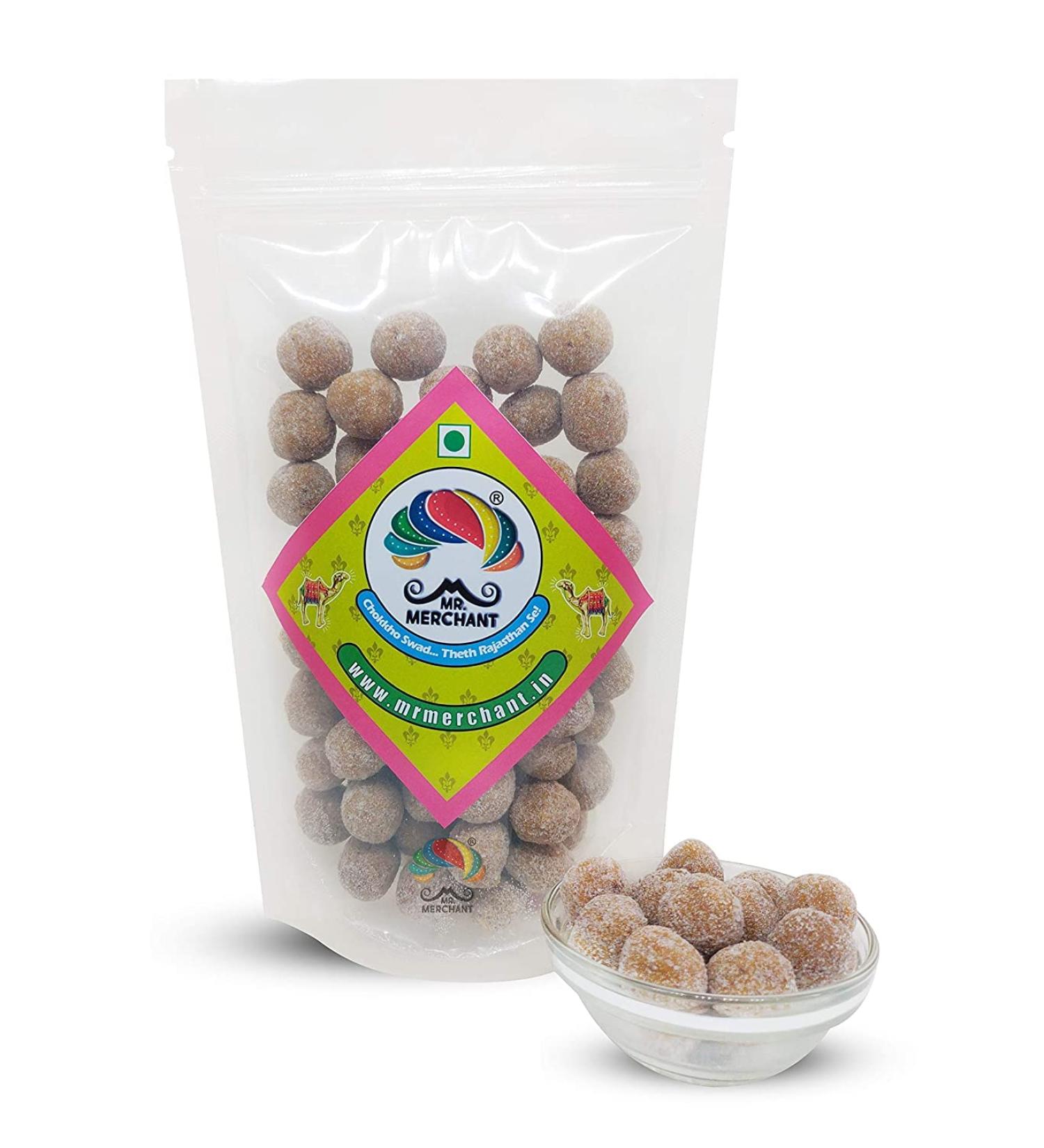 Mr. Merchant Imli Ladoo (Imli Toffee Imli Pop) Desi & Natural Tamarind Candy Balls (Soft and Chewy) Digestive Packet (400 gm)_Packing May Vary