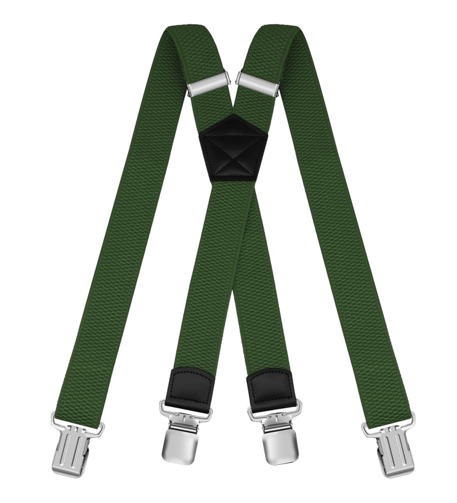 Buy Hnoom X-Shaped Braces for Men - 3.8cm Wide 120m Length Adjustable & Elastic with 4 Strong Metal Clips Perfect for Men & Women - Buy Online on GoSupps.com