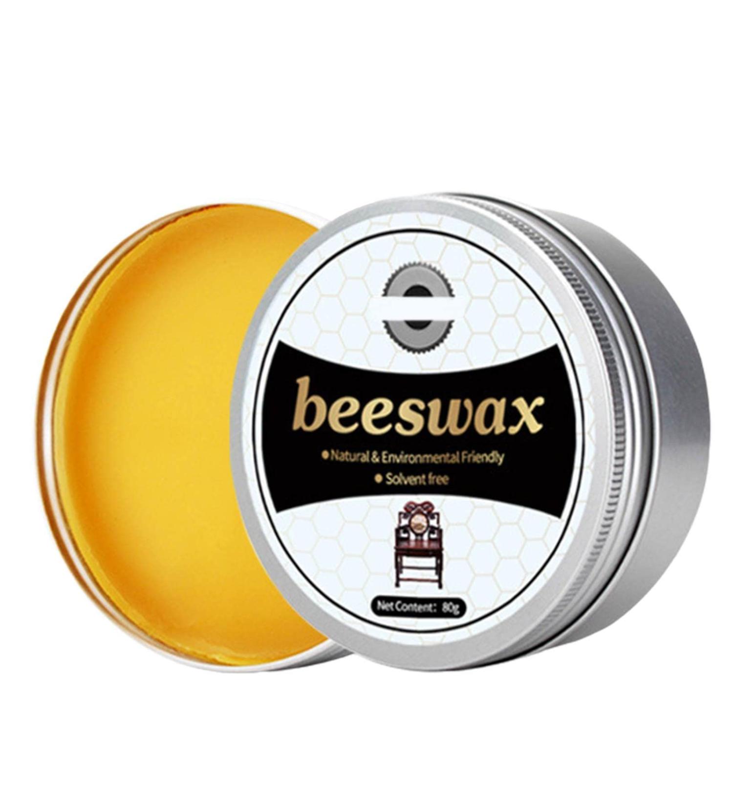 Beeswax Furniture Wax - Wood Polish Natural Beeswax Furniture Polish 80g Wood Seasoning Beeswax Natural Beeswax Furniture Polish for Wood Cleaner and Polish Furniture Care Nicything - Buy Online on GoSupps.com