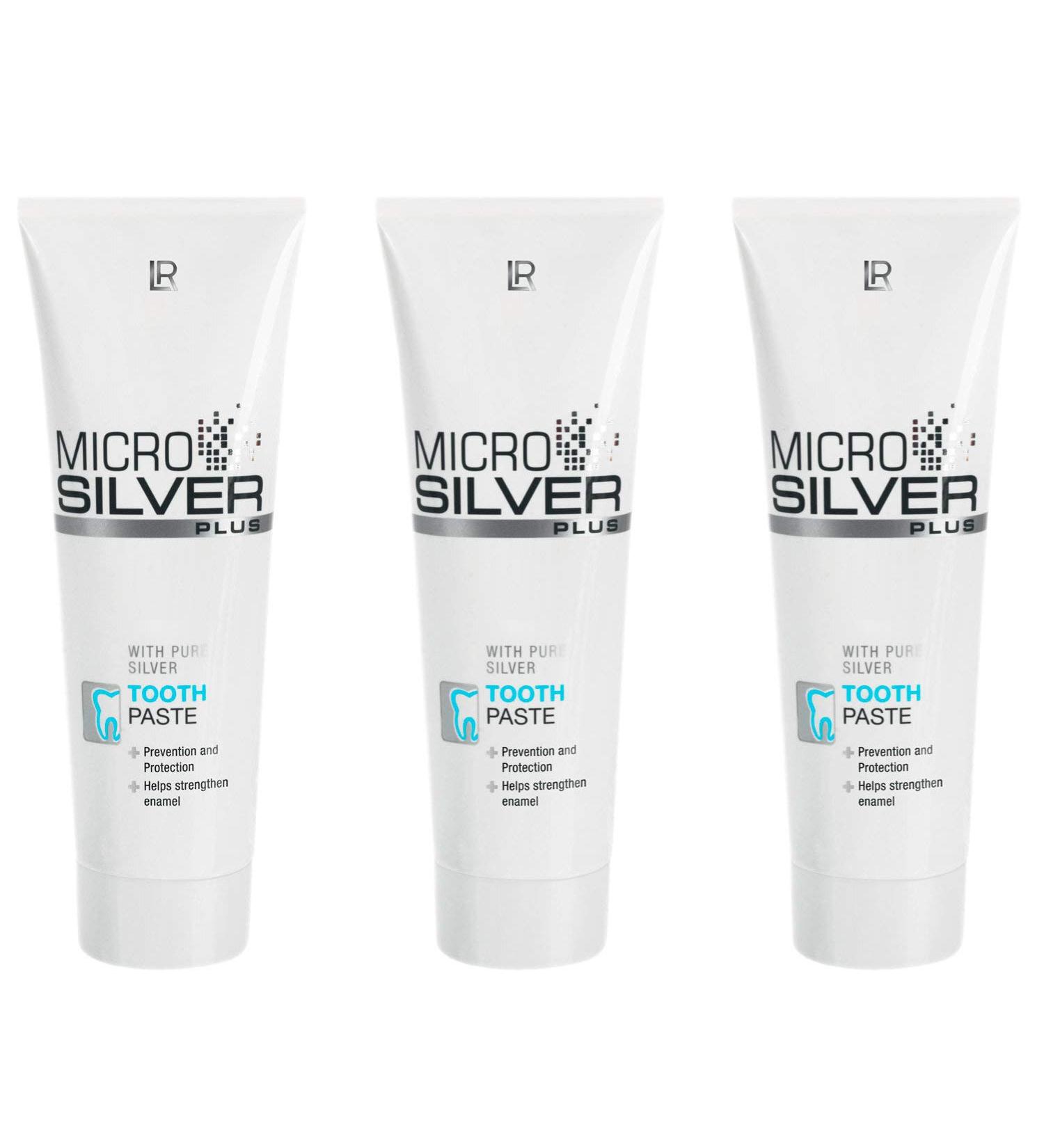 3x Microsilver Plus toothpaste * antibacterial regulating stabilizing * 3x 75ml