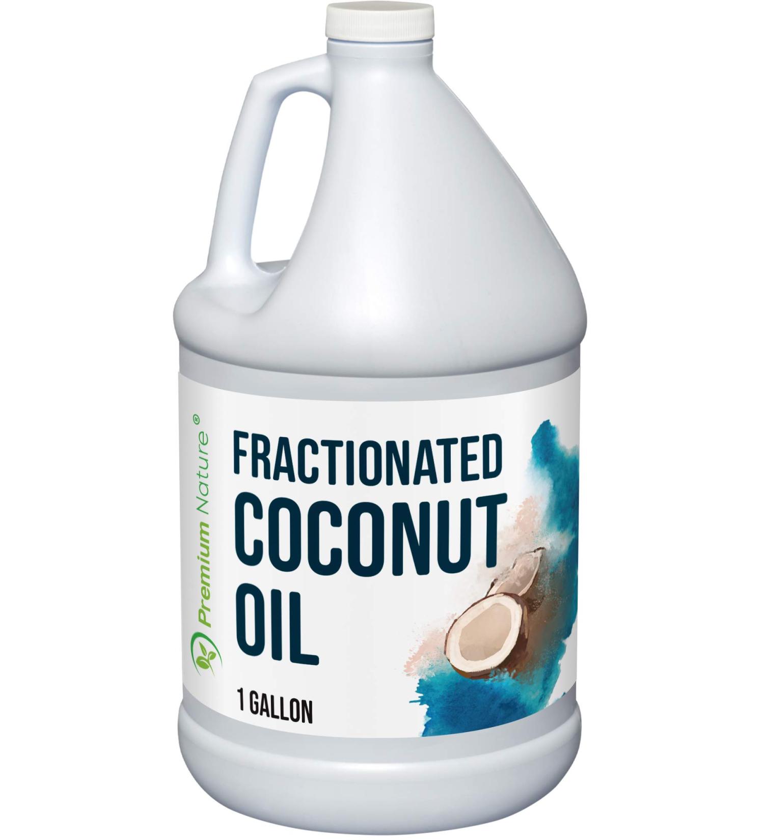 Fractionated Coconut Oil Massage Oil - Cold Pressed Oil Best Carrier Oil for Essential Oils Mixing Body Oils for Women Dry Skin Moisturizer Coconut Oil for Skin Coconut Oil Hair Oil Body Oil 1 Gallon