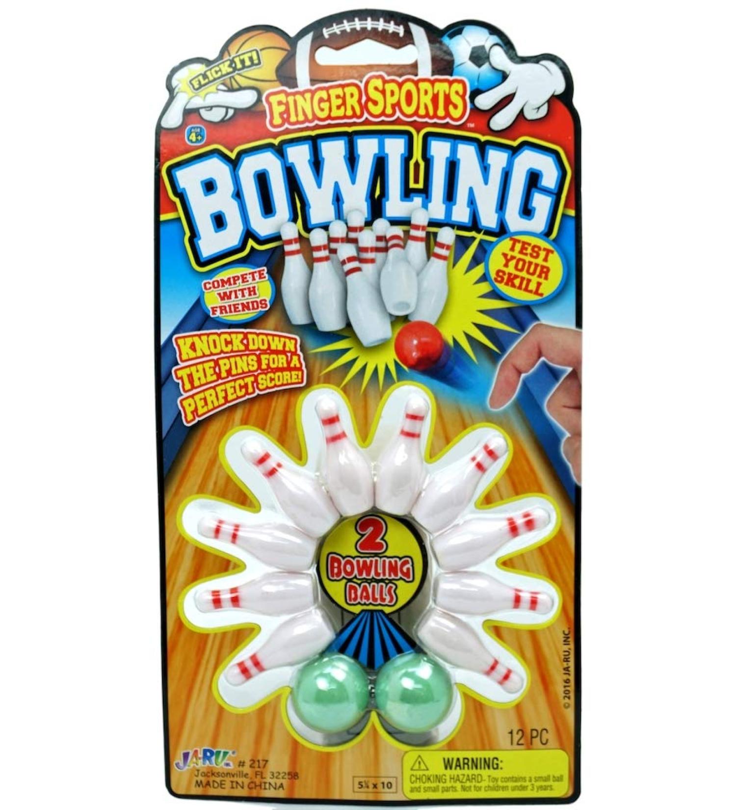 JA-RU Finger Bowling Game | Portable Pocket Board | Includes 2 Balls | 217-1B - Buy Online on GoSupps.com