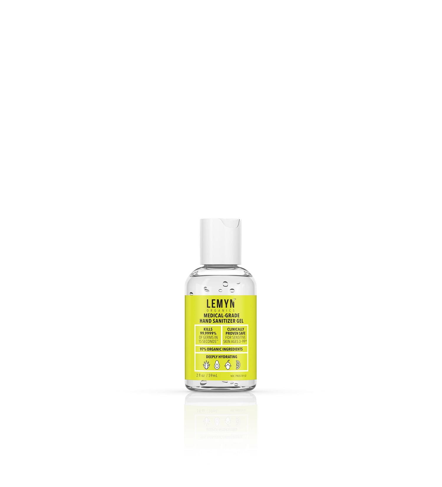 Lemyn Organics 97% Organic Medical Grade Hand Sanitizer Gel - 2 fl. oz - Buy Online on GoSupps.com