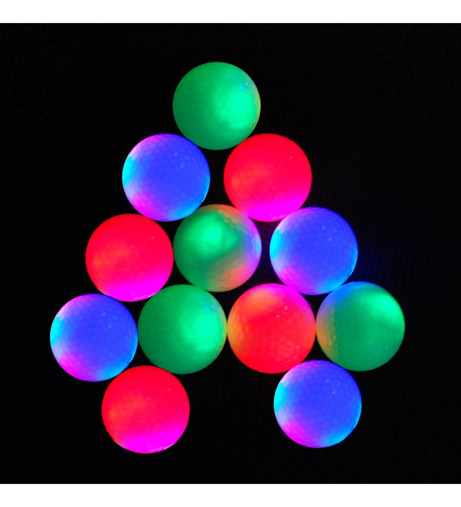 ACEVER LED Golf Balls - 12 Pack of Flashing Light Up Glowing Balls - Buy Online on GoSupps.com
