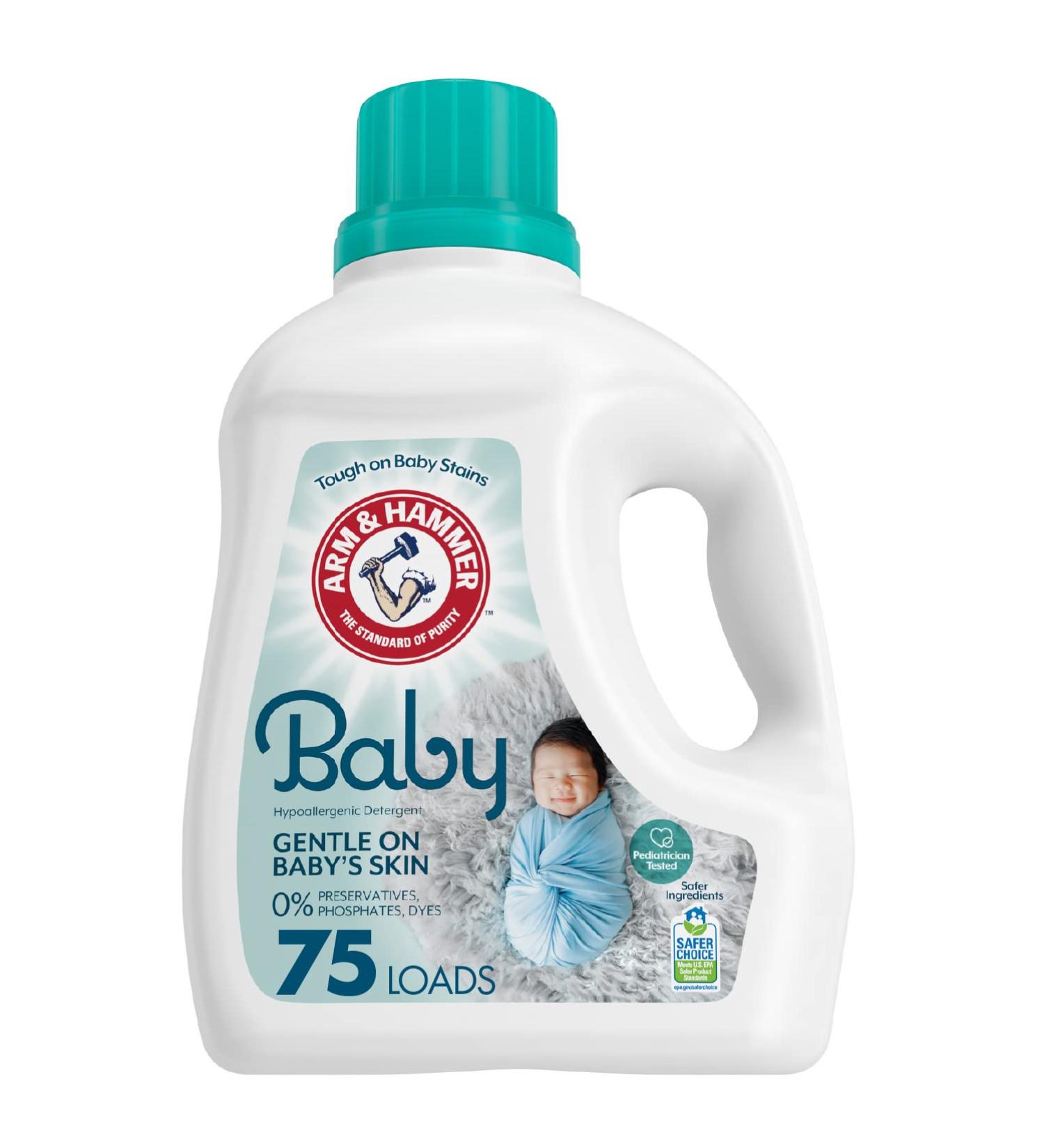 ARM & HAMMER Baby Liquid Laundry Detergent - 118.1 fl oz (75 Loads) - Buy Online on GoSupps.com