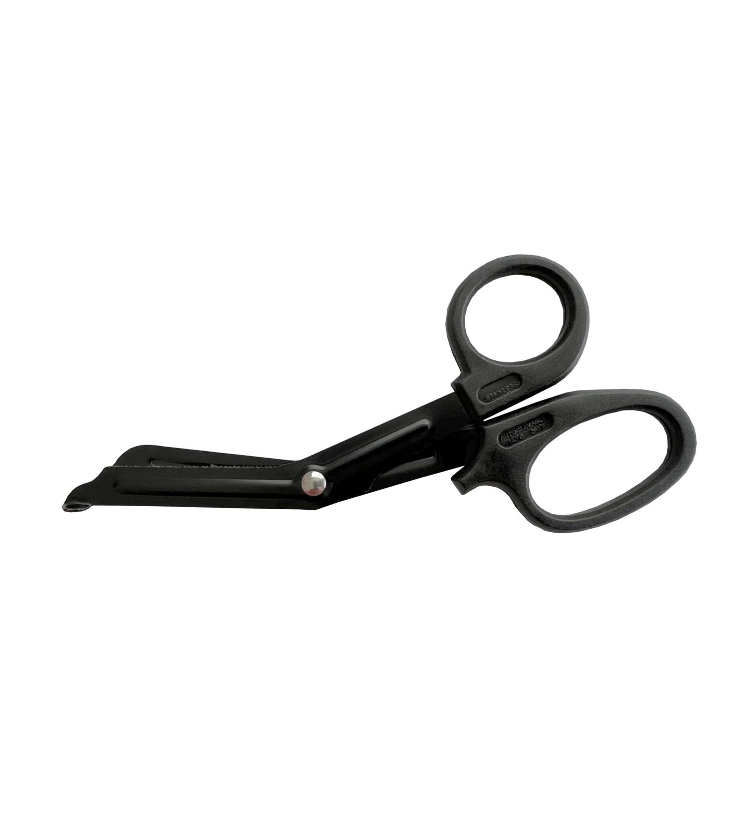 200x First Aid Scissors - 15 cm Black Matte Bandage & Lister Rescue Scissors for Emergency Kits - Buy Online on GoSupps.com
