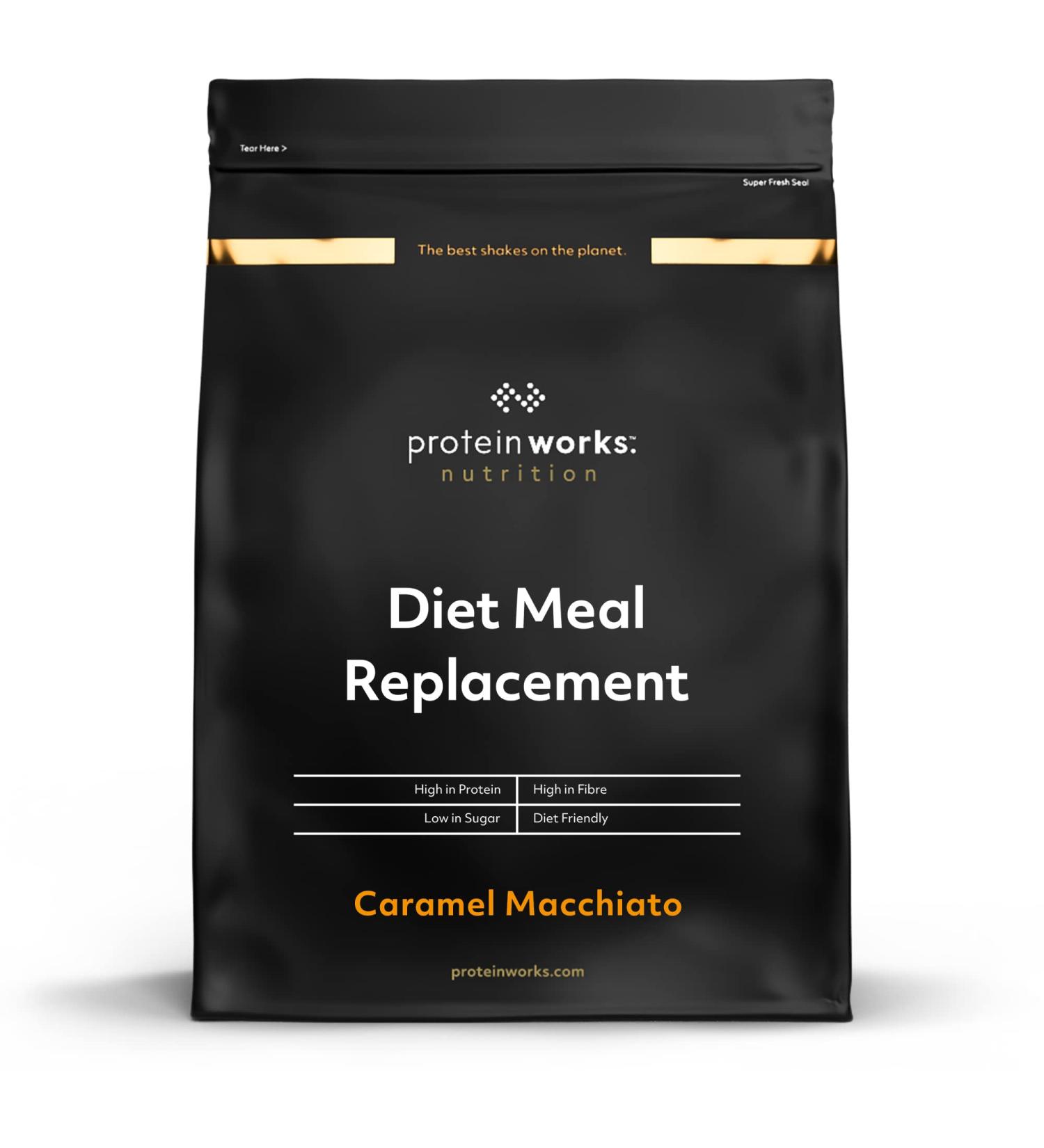Protein Works Diet Meal Replacement - 250 Cal Weight Loss Drink 28 Servings Caramel Macchiato 1kg - Buy Online on GoSupps.com