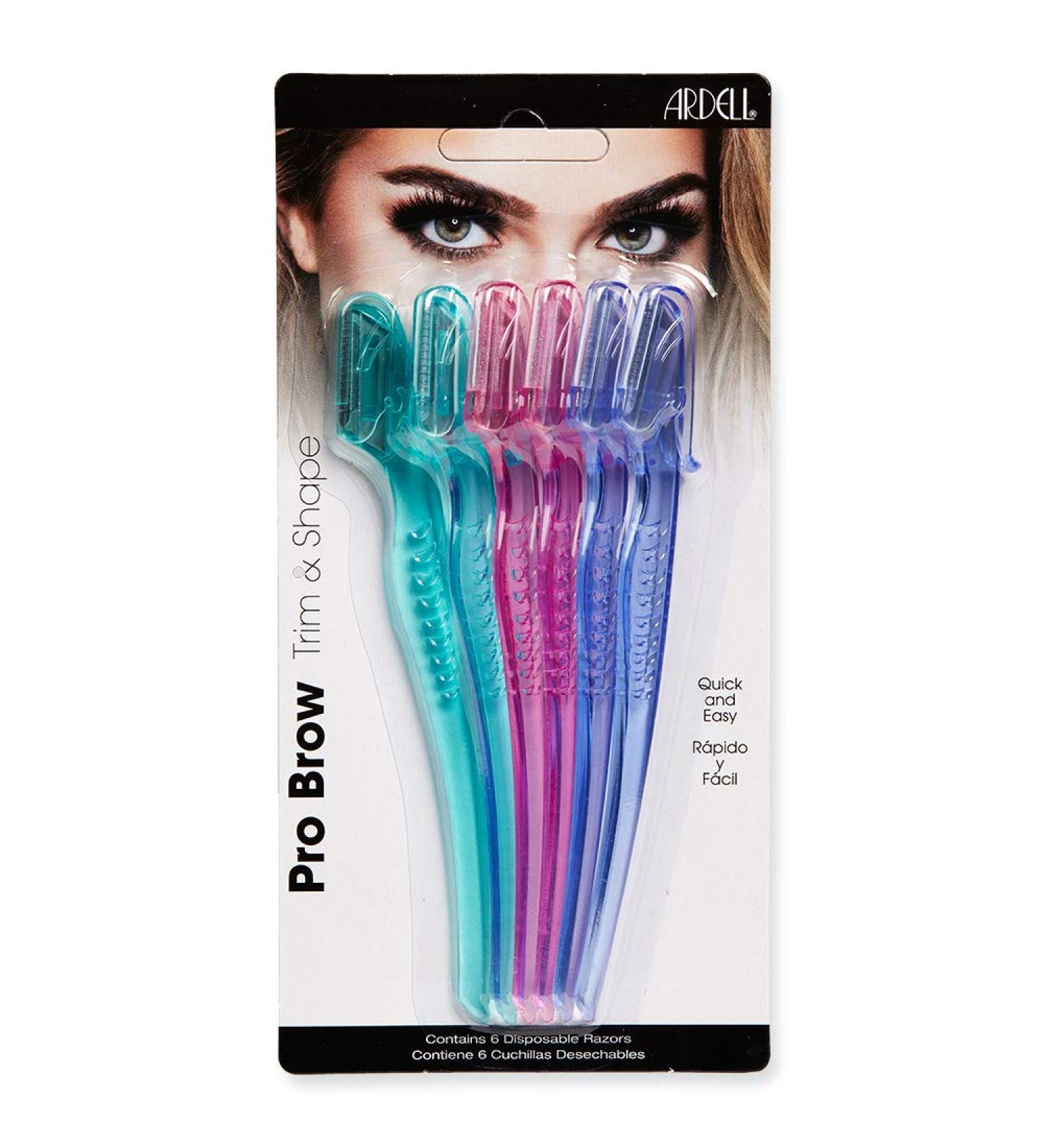 Ardell Pro Brow Trim & Shape Eyebrows Trimmer and Shaper - 6 Count Pack - Buy Online on GoSupps.com